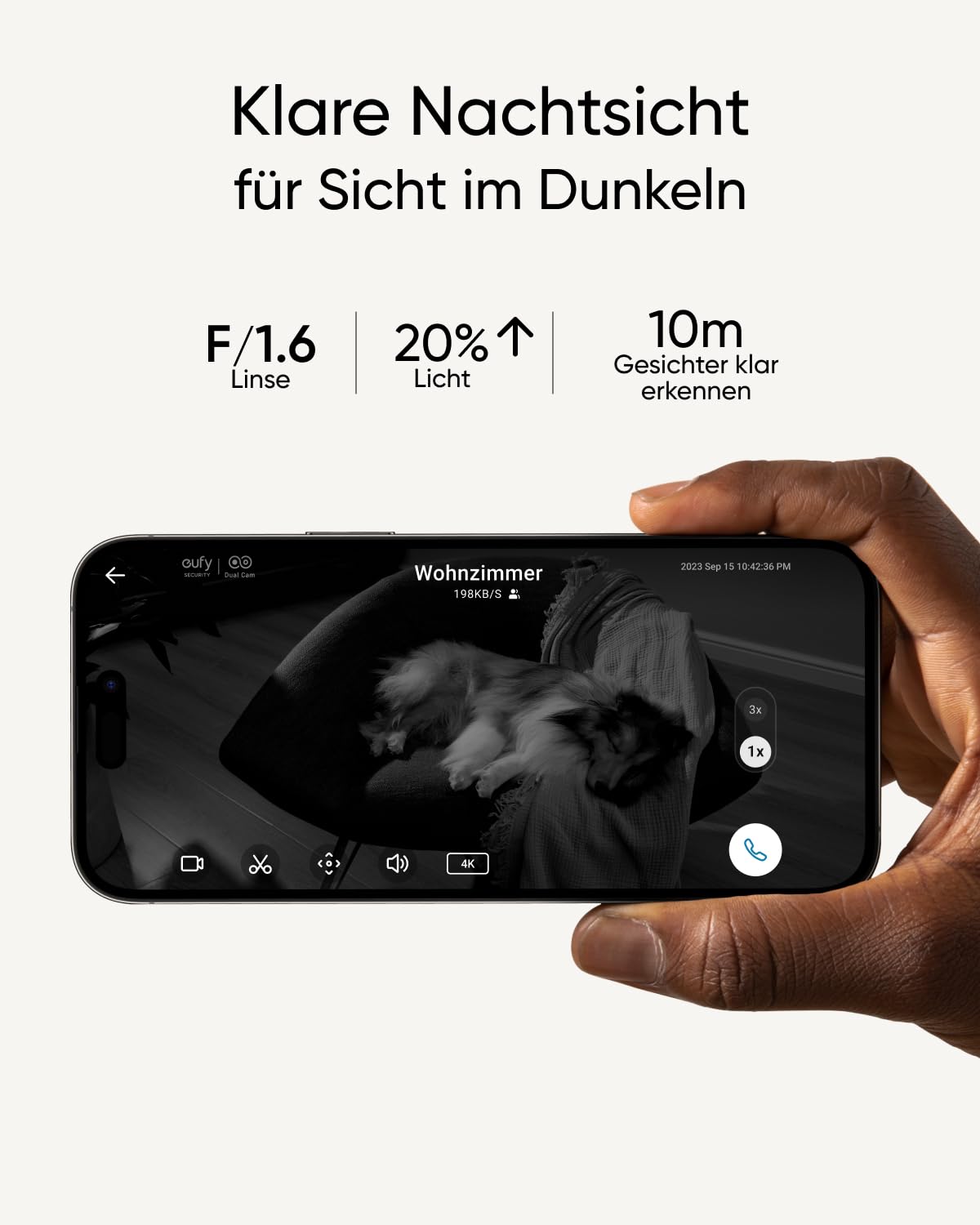 eufy Security Indoor Cam S350, Dual Kameras, 4K, Überwachungskamera innen
