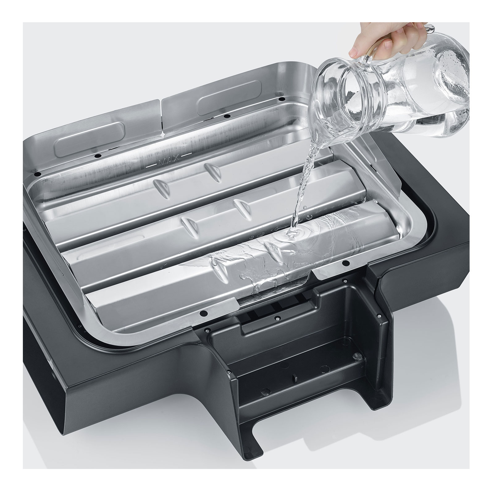 Severin PG 8107 Sevo GTS Standgrill schwarz / silber