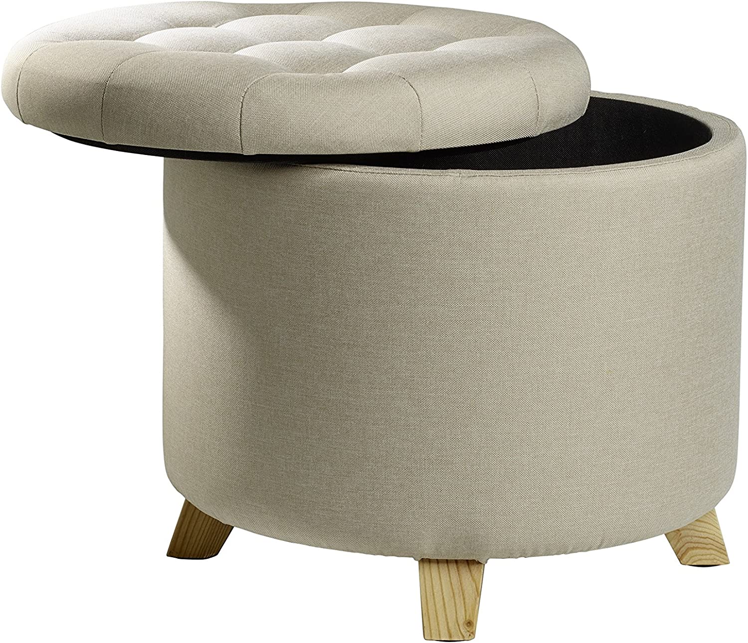 Echtwerk Sitzhocker mit Stauraum Mary 45 x 45 x 41 cm