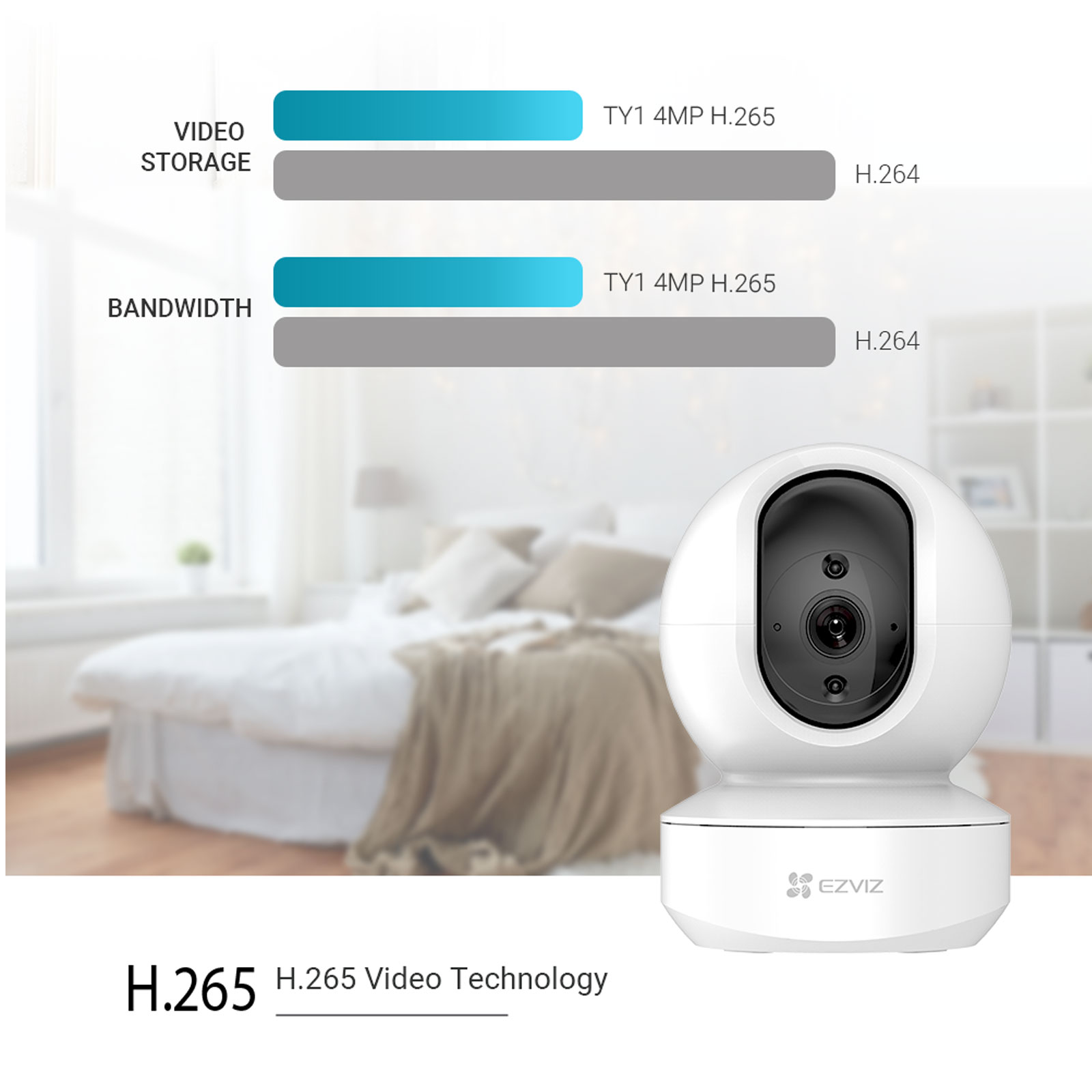 EZVIZ TY1 2K Intelligente schwenk- und neigbare WLAN-Kamera EZVIZ TY1 2K Intelligente schwenk- und neigbare WLAN-Kamera