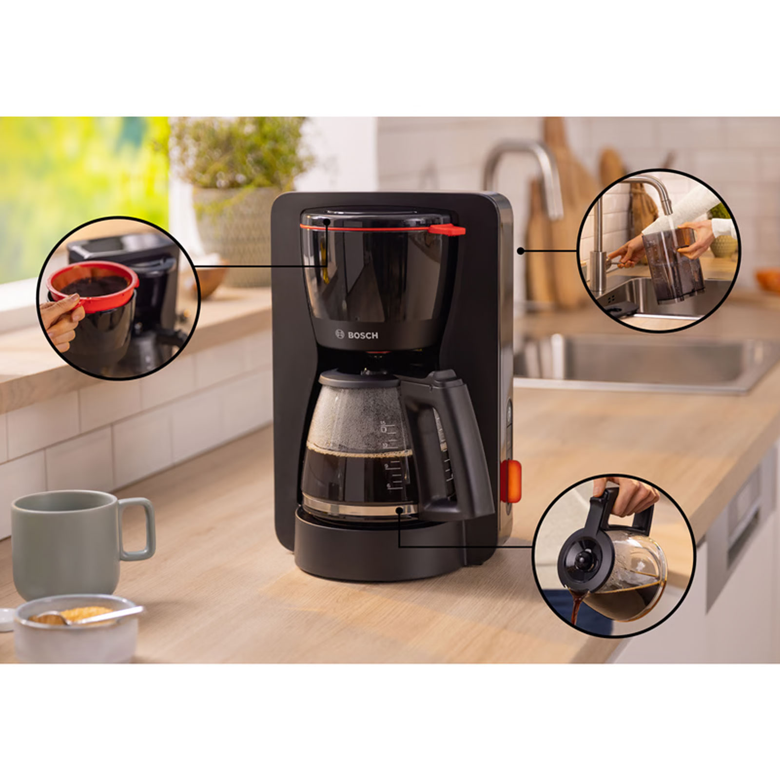 Bosch TKA3M134 MyMoment Kaffeemaschine rot