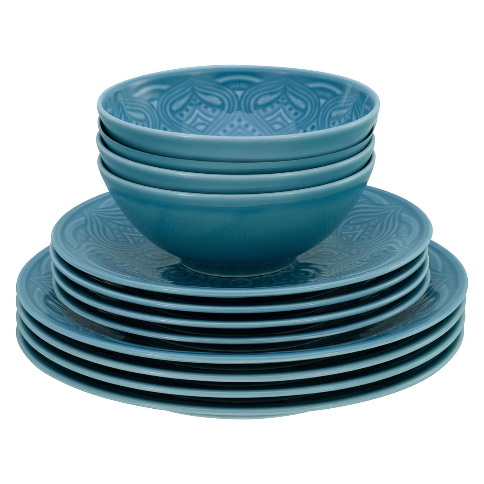 CreaTable Orient Mandala 21623 Geschirrset, 12-teilig