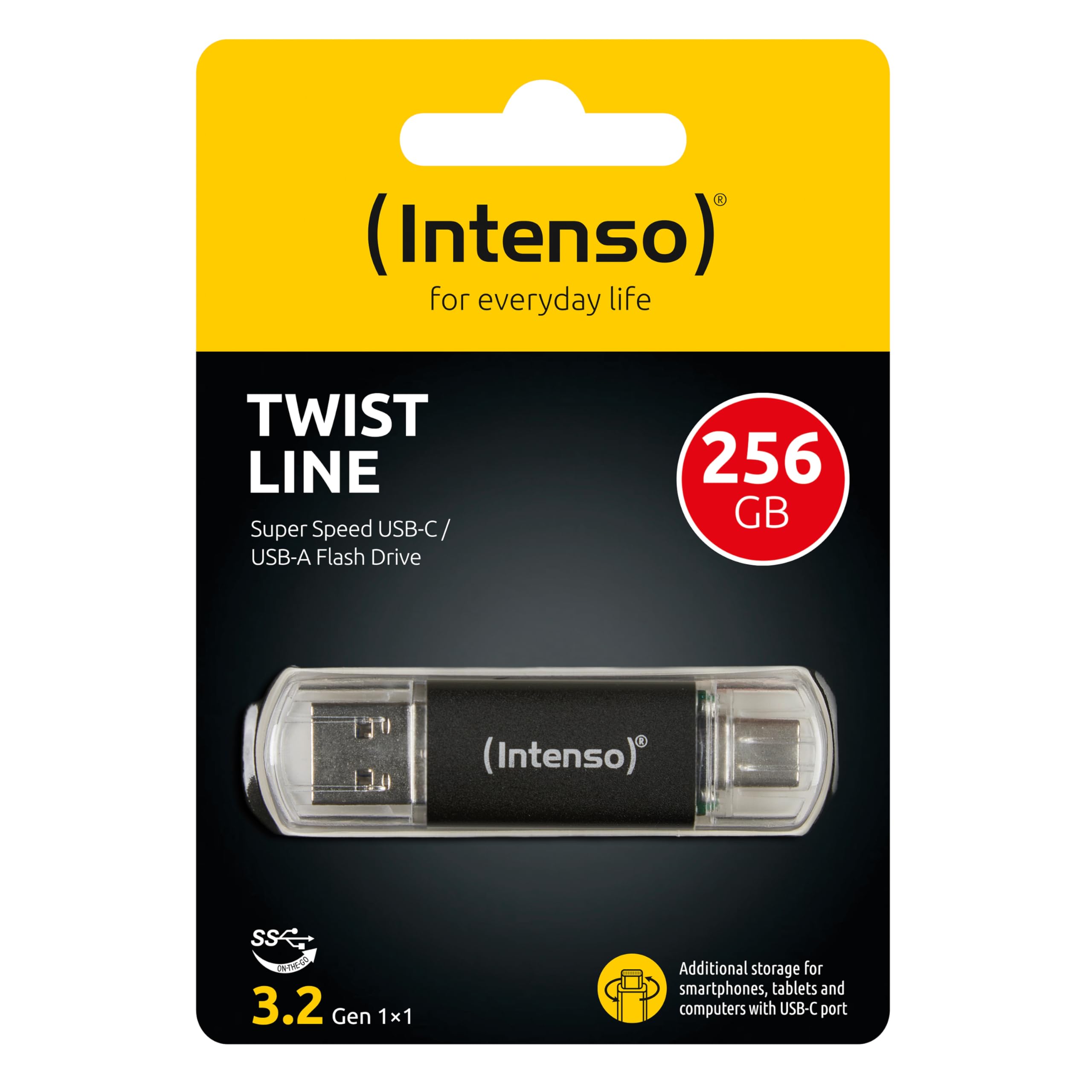 Intenso Twist Line 256 GB, Dual USB-Stick 3.2 Gen Intenso Twist Line 256 GB, Dual USB-Stick 3.2 Gen