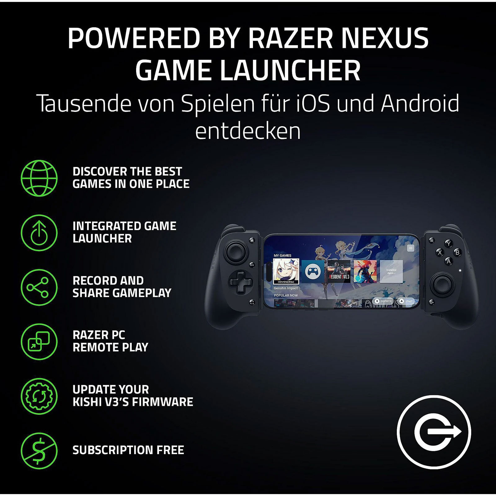 RAZER Kishi V3 Fullsize-USB-C-Controller