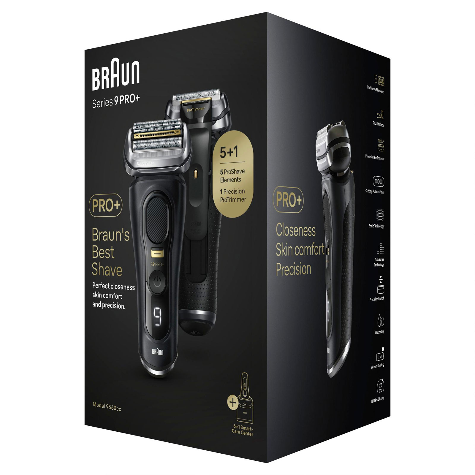 BRAUN Series 9 Pro+ 9560cc Wet & Dry Herrenrasierer