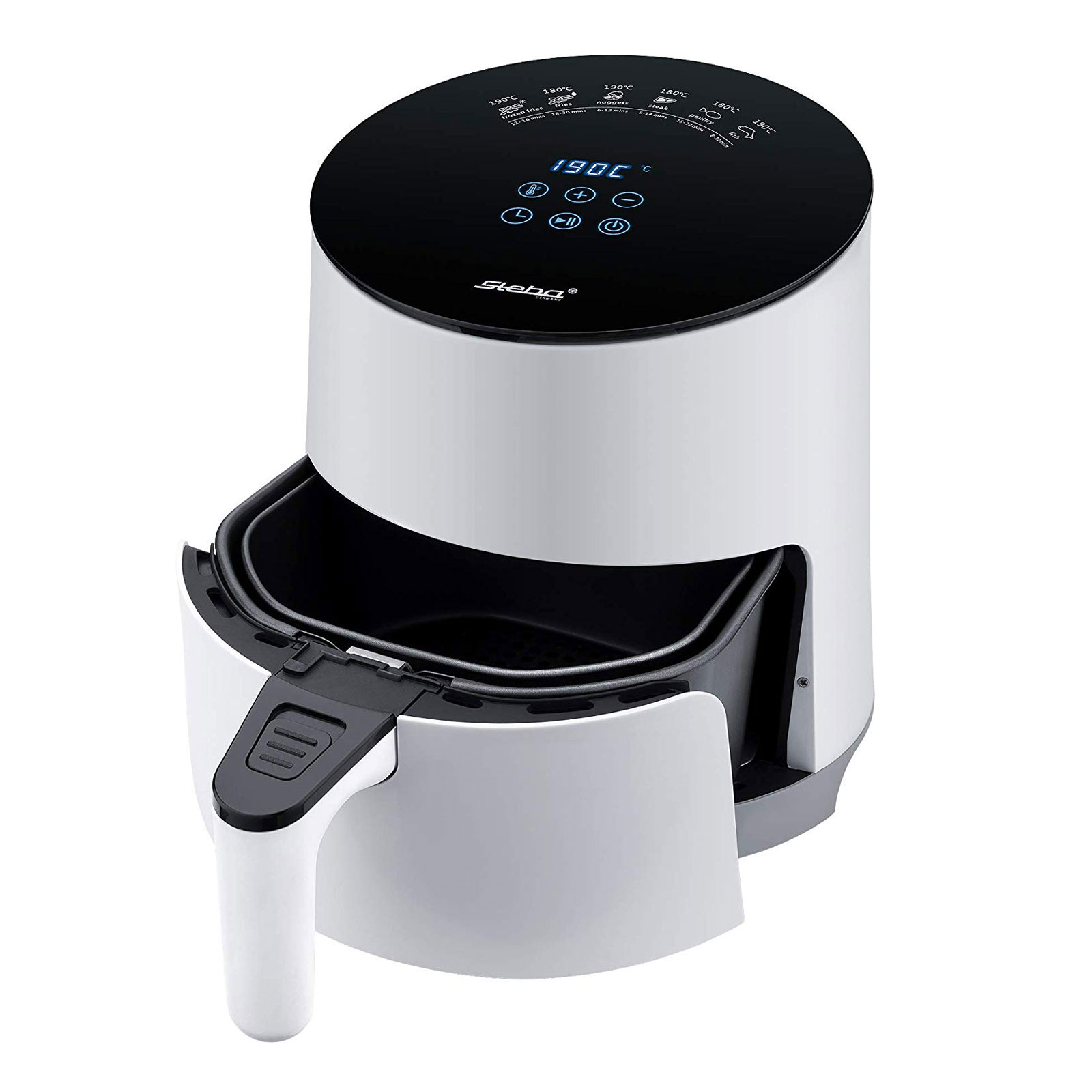 STEBA HF 1000 Heißluft-Fritteuse weiß / schwarz STEBA HF 1000 Heißluft-Fritteuse weiß / schwarz