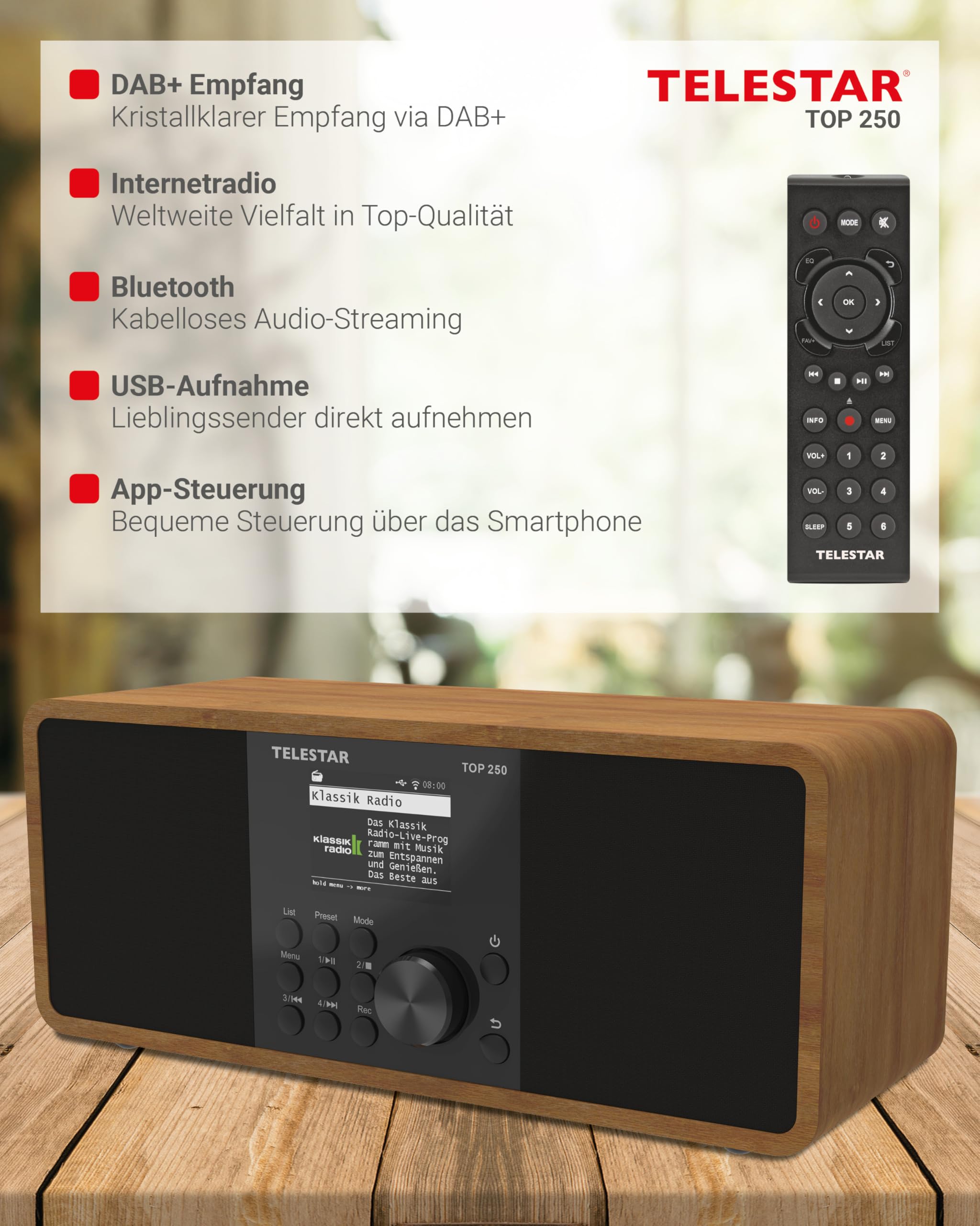 TELESTAR TOP 250 – DAB+/Internetradio