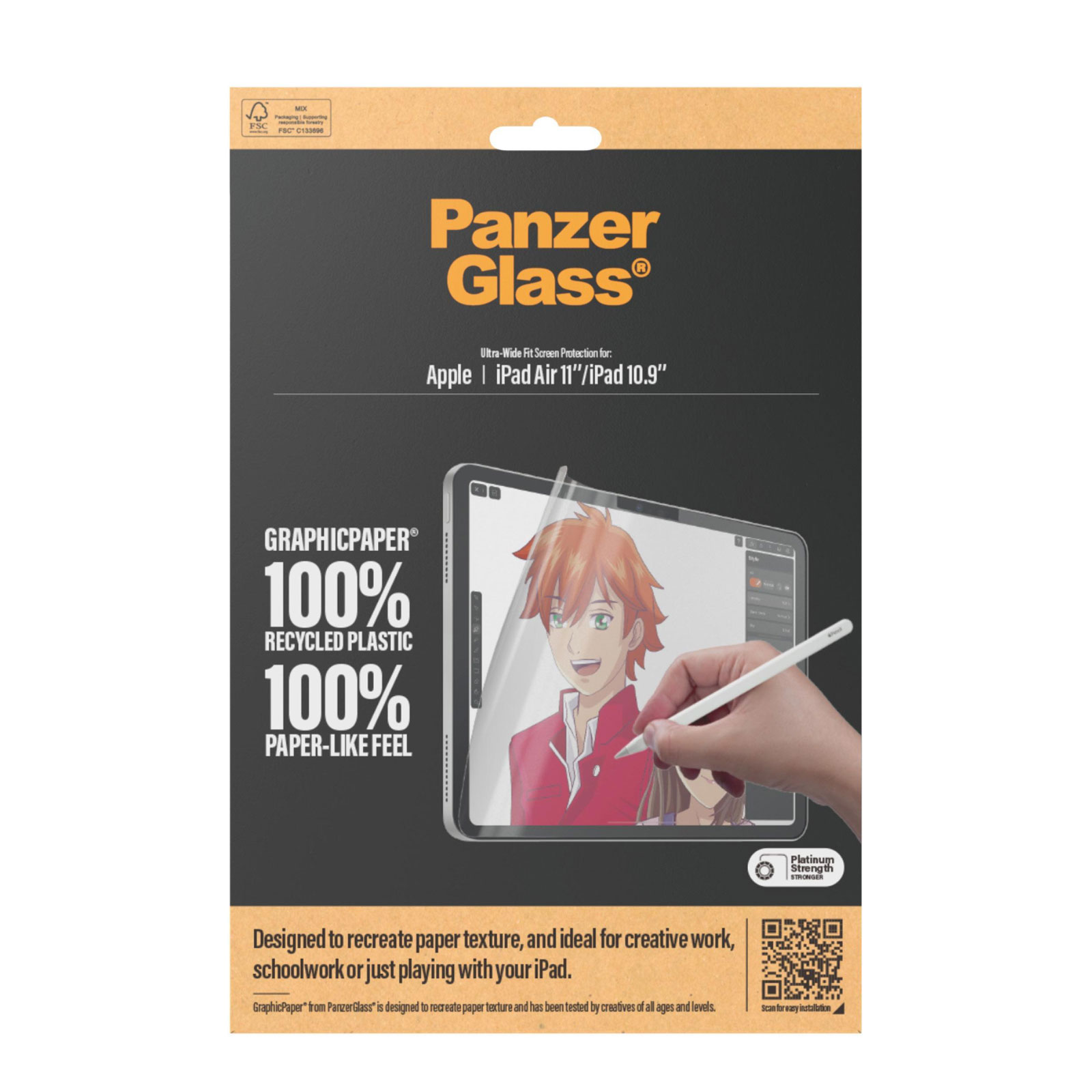 PanzerGlass GraphicPaper® Displayschutz iPad Air 11" 2024 | iPad 10.9" | Ultra-Wide Fit