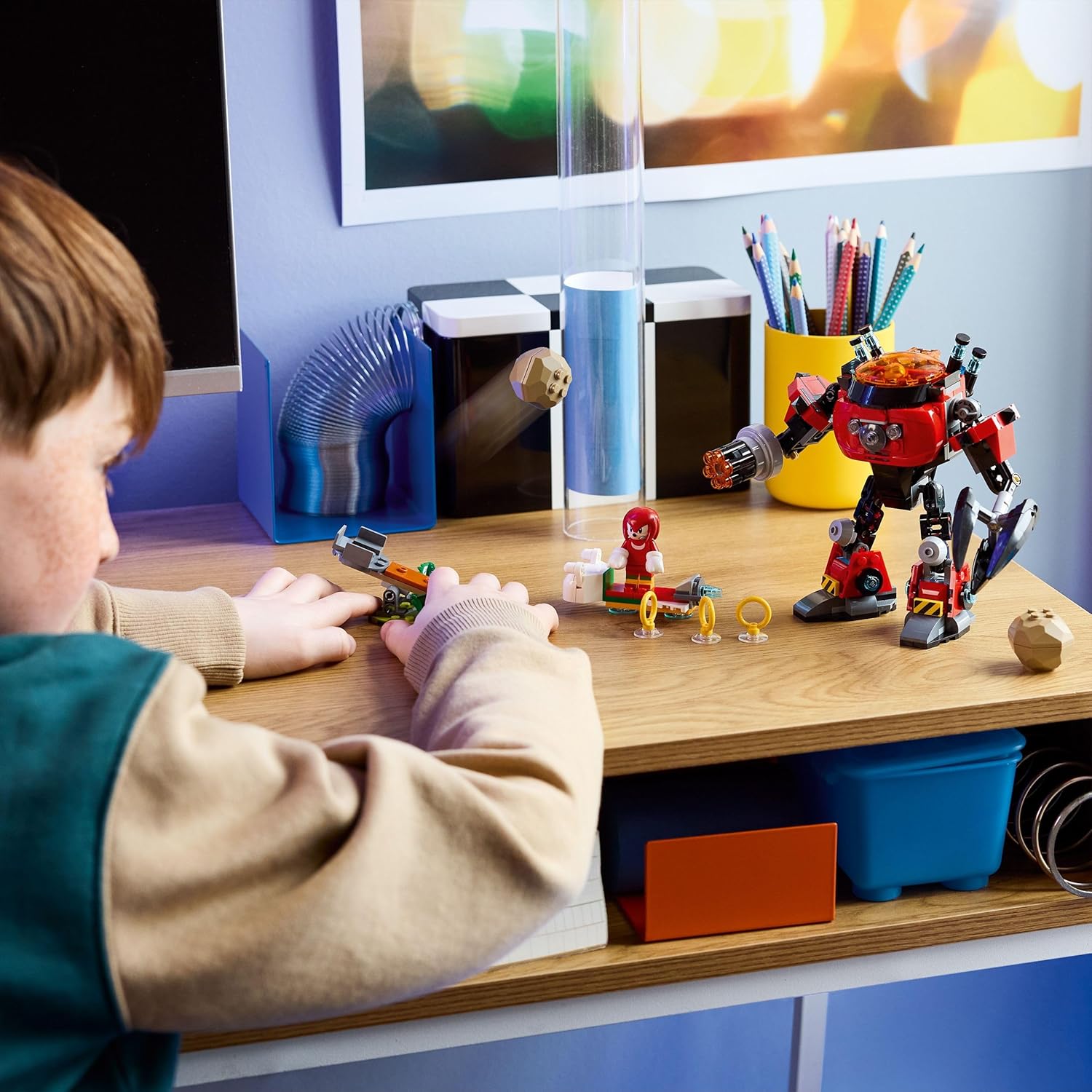 LEGO Sonic The Hedgehog Knuckles vs. Dr. Eggmans Egg Crusher Mech 77005