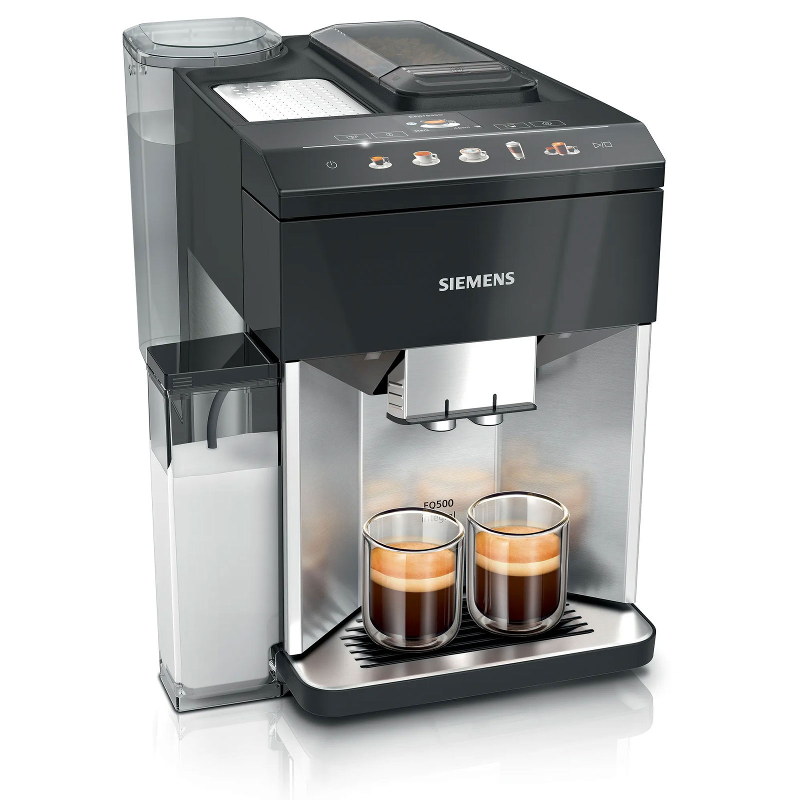 Siemens TQ517D03 Kaffeevollautomat (integral) EQ.500 Edelstahl / schwarz Siemens TQ517D03 Kaffeevollautomat (integral) EQ.500 Edelstahl / schwarz