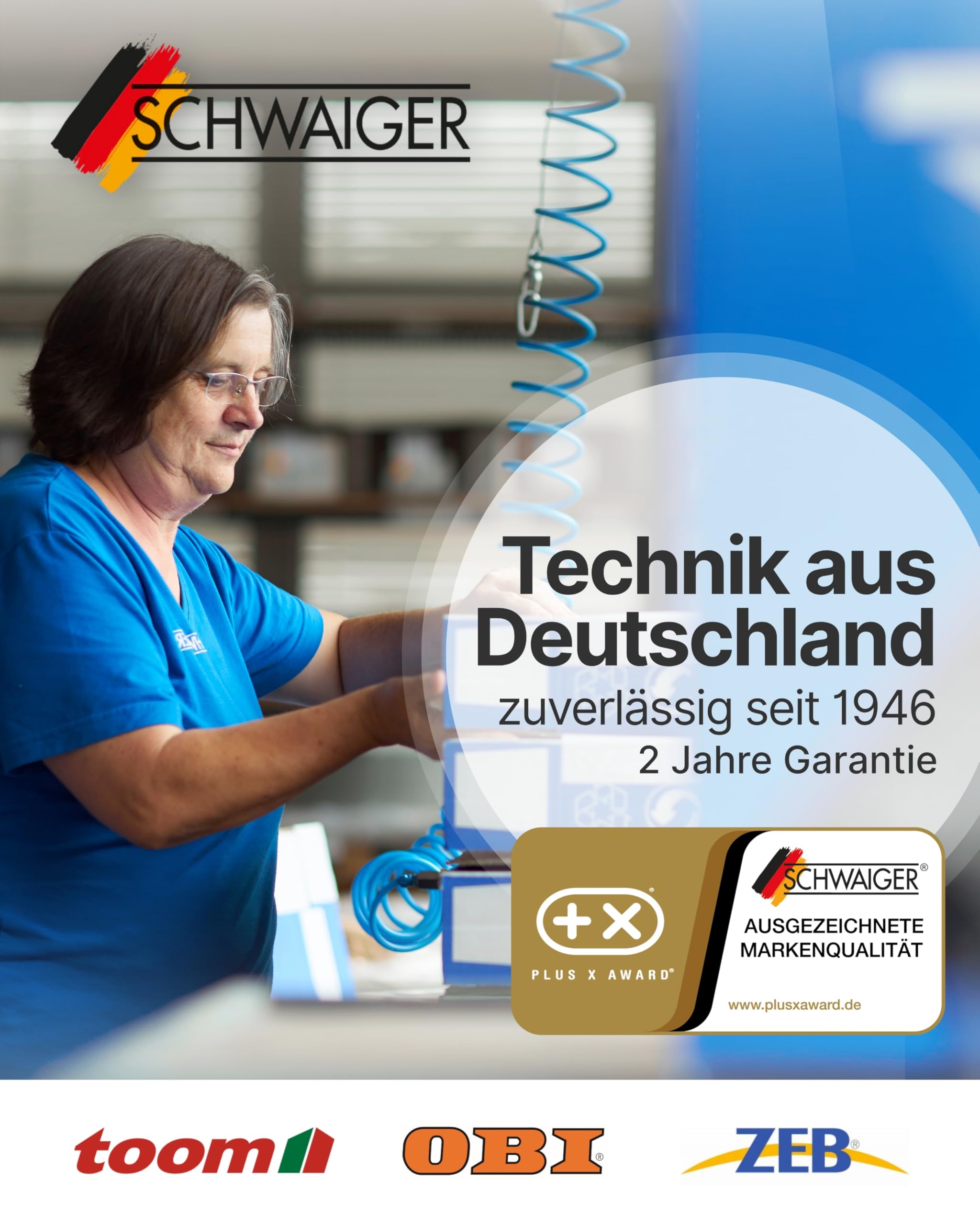 SCHWAIGER Steckdosenadapter für modulare Stromschiene