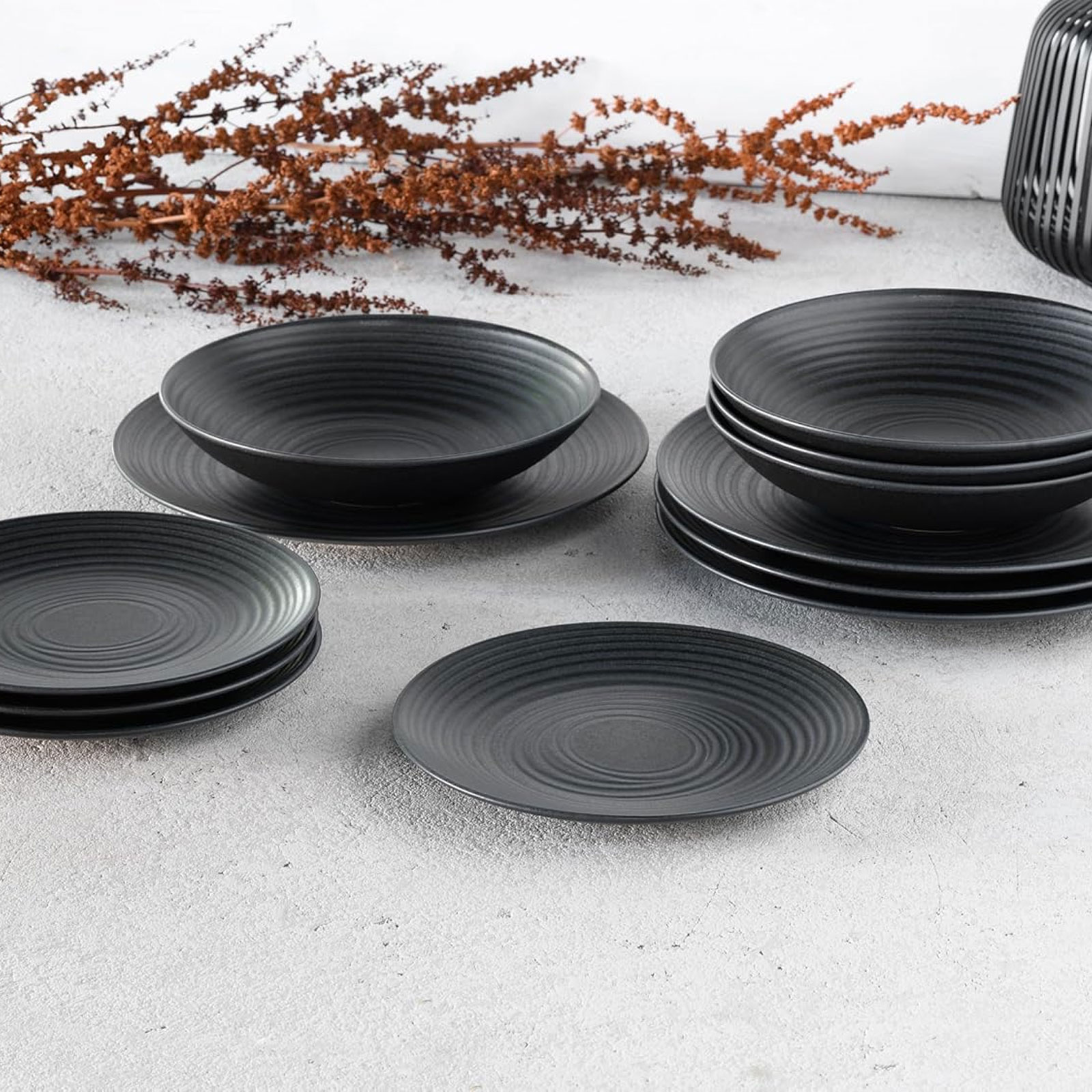 CreaTable 23205 Tafelservice Elements Collection Lava Stone