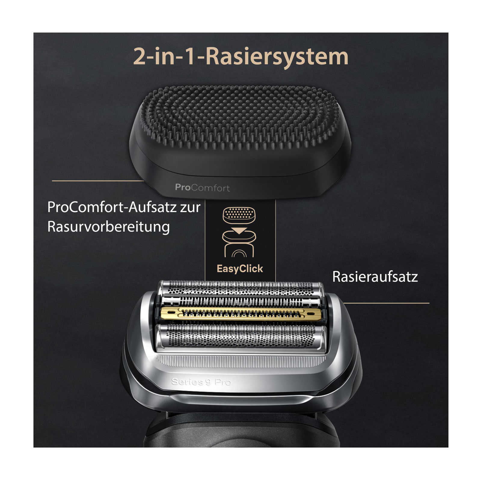 BRAUN Herrenrasierer Series 9 Pro+ 9590cc ProComfort Aufsatz