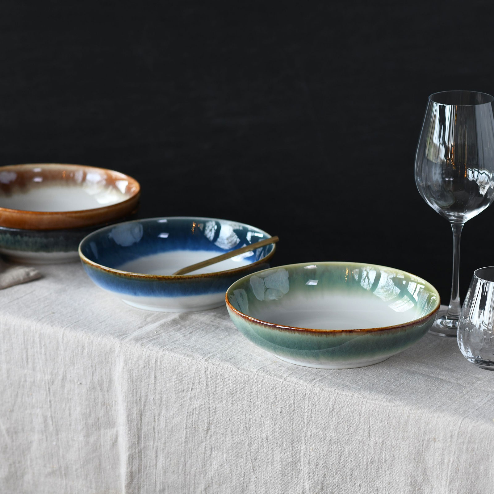 CreaTable Cascade 17547 Poké Bowl Set, 4-teilig