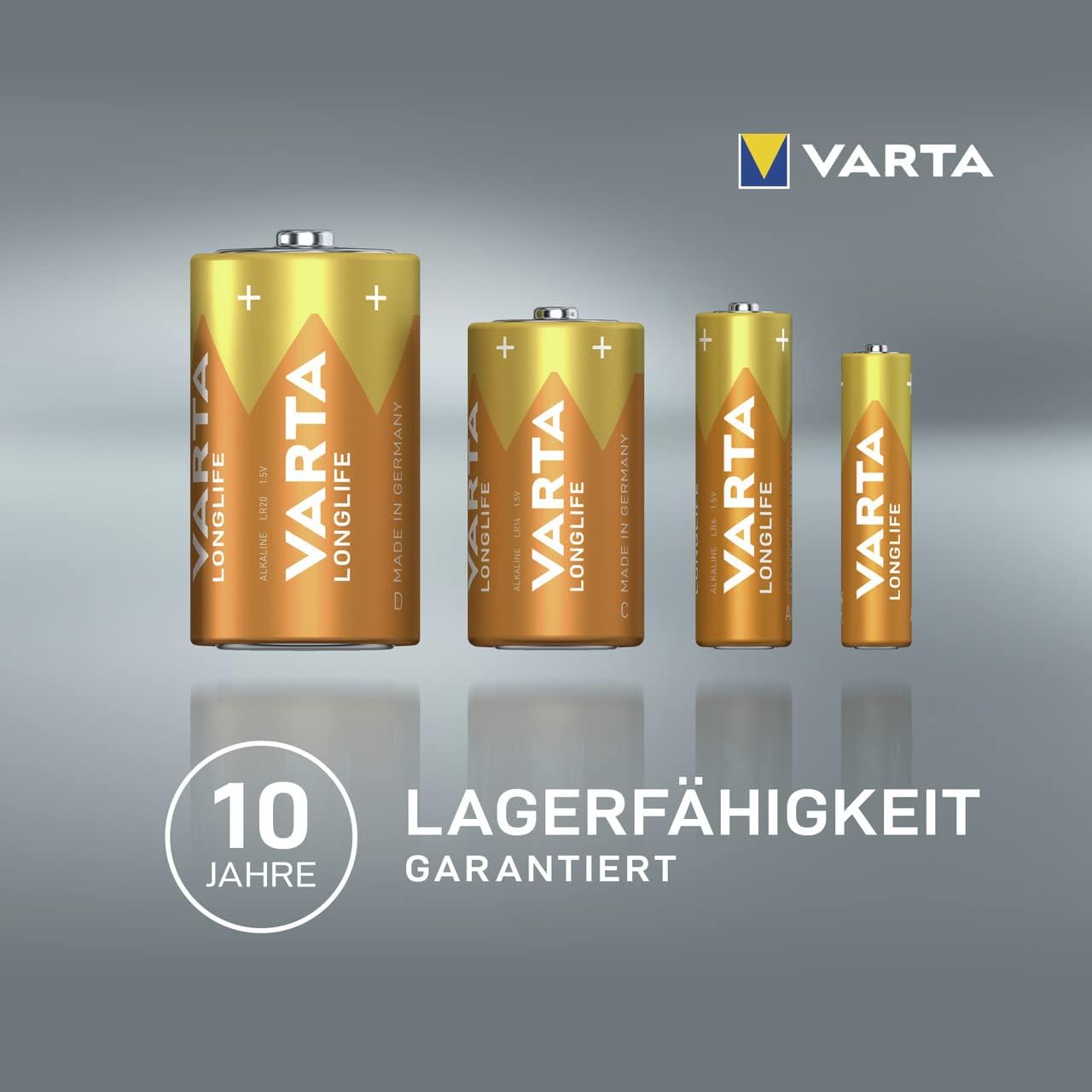 VARTA Batterien D Mono, 2 Stück, Longlife, Alkaline, 1,5V