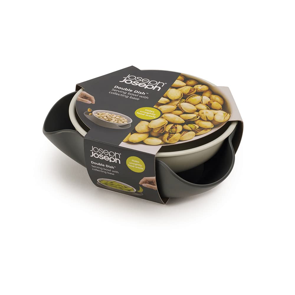 Joseph Joseph Double-Dish Servierschale Oliven Nüsse Grey Pistazie