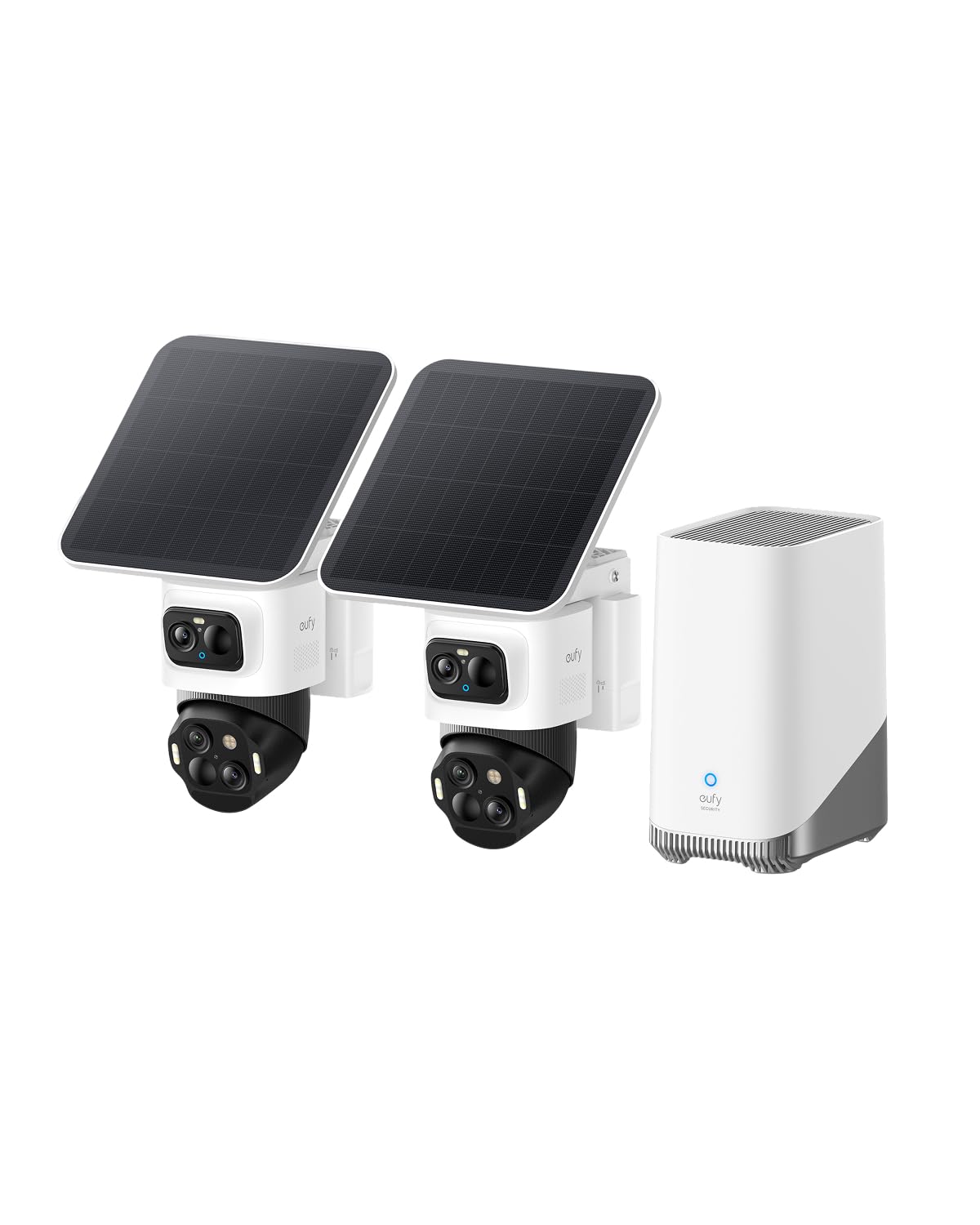 eufyCam S4 2‑Kamera‑Set, kabellose Solar‑Überwachungskamera außen