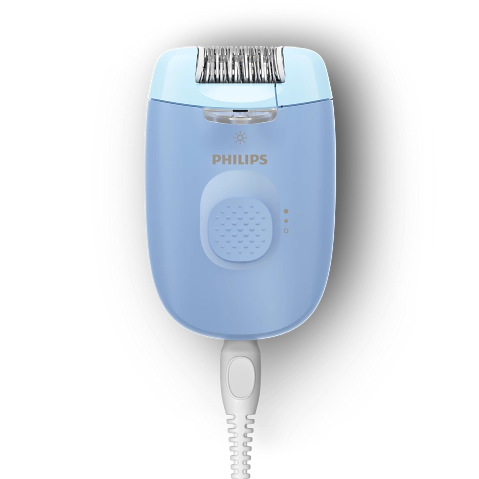Philips Epilator Series 4000 BRE247/00, 2 speeds, LED lighting, Blue