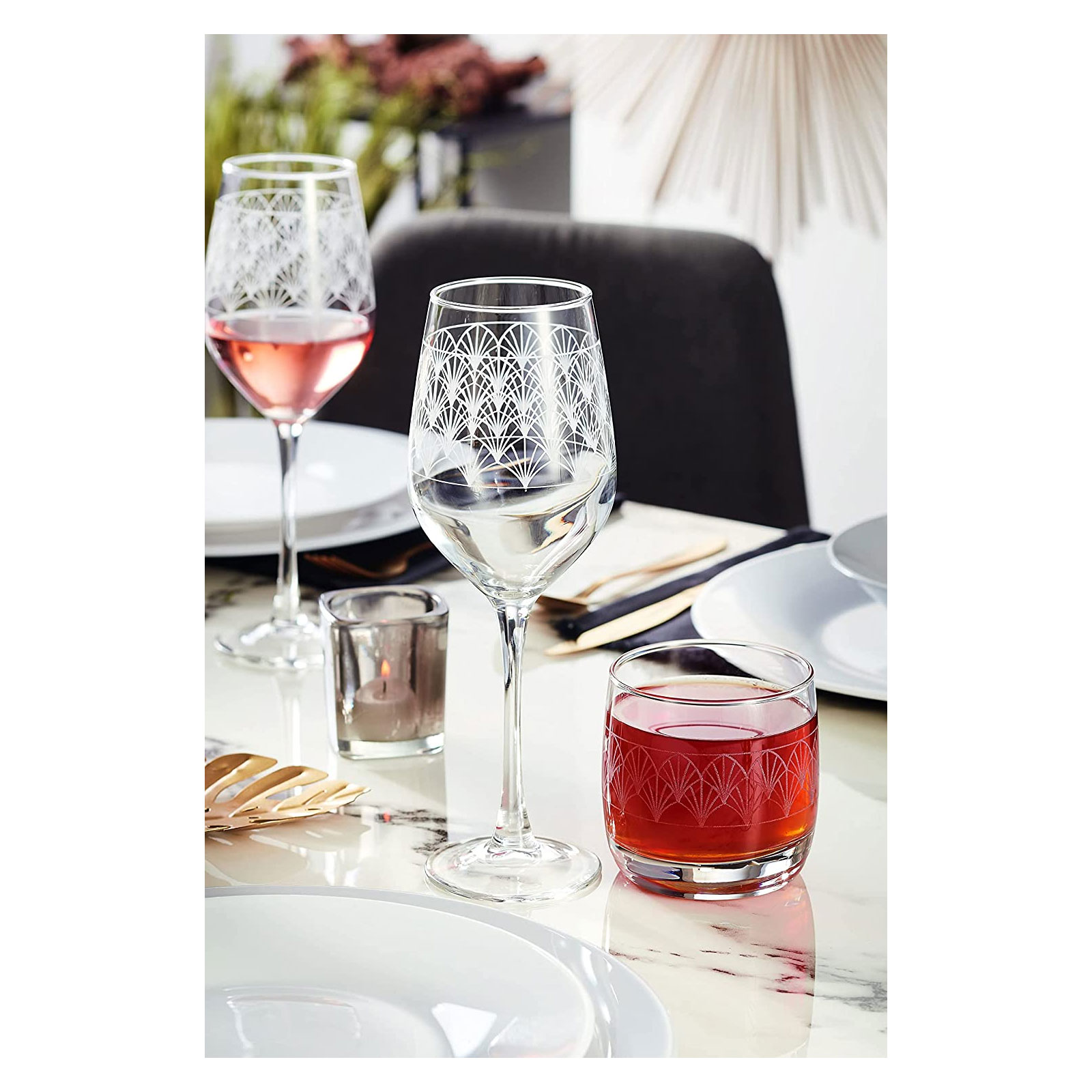 CreaTable, 22626, Serie PARADISIO, Whiskyglas 4 teilig