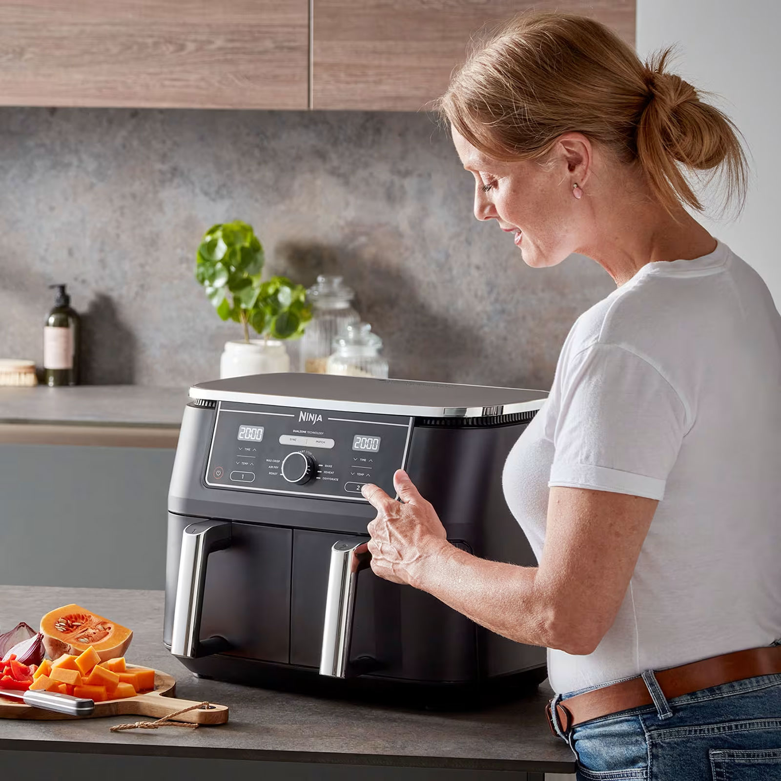 Ninja AF400EU Foodi MAX Dual Zone Heißluftfritteuse