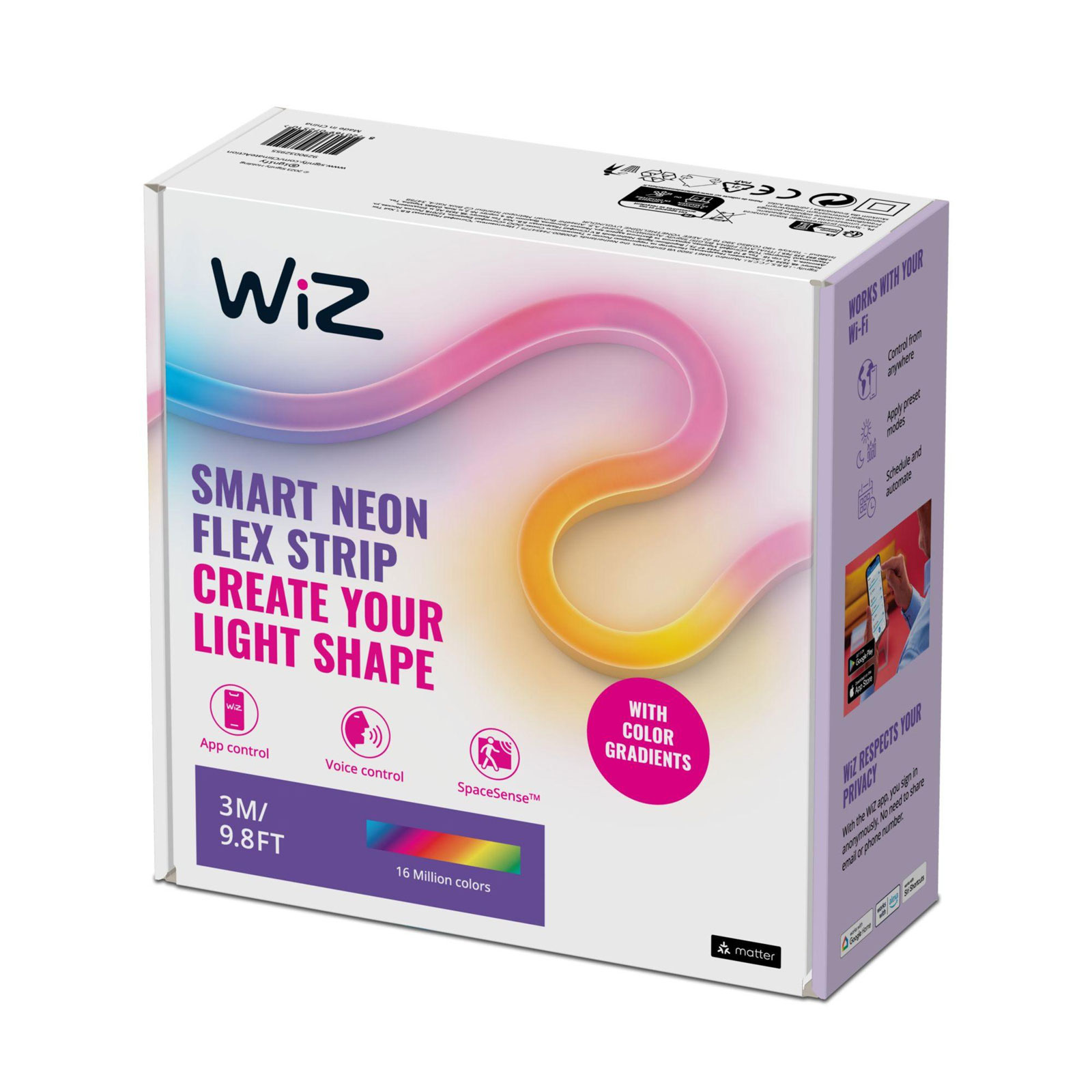 Wiz Neon Flex Strip-Set 20 W, 3m LED Streifen