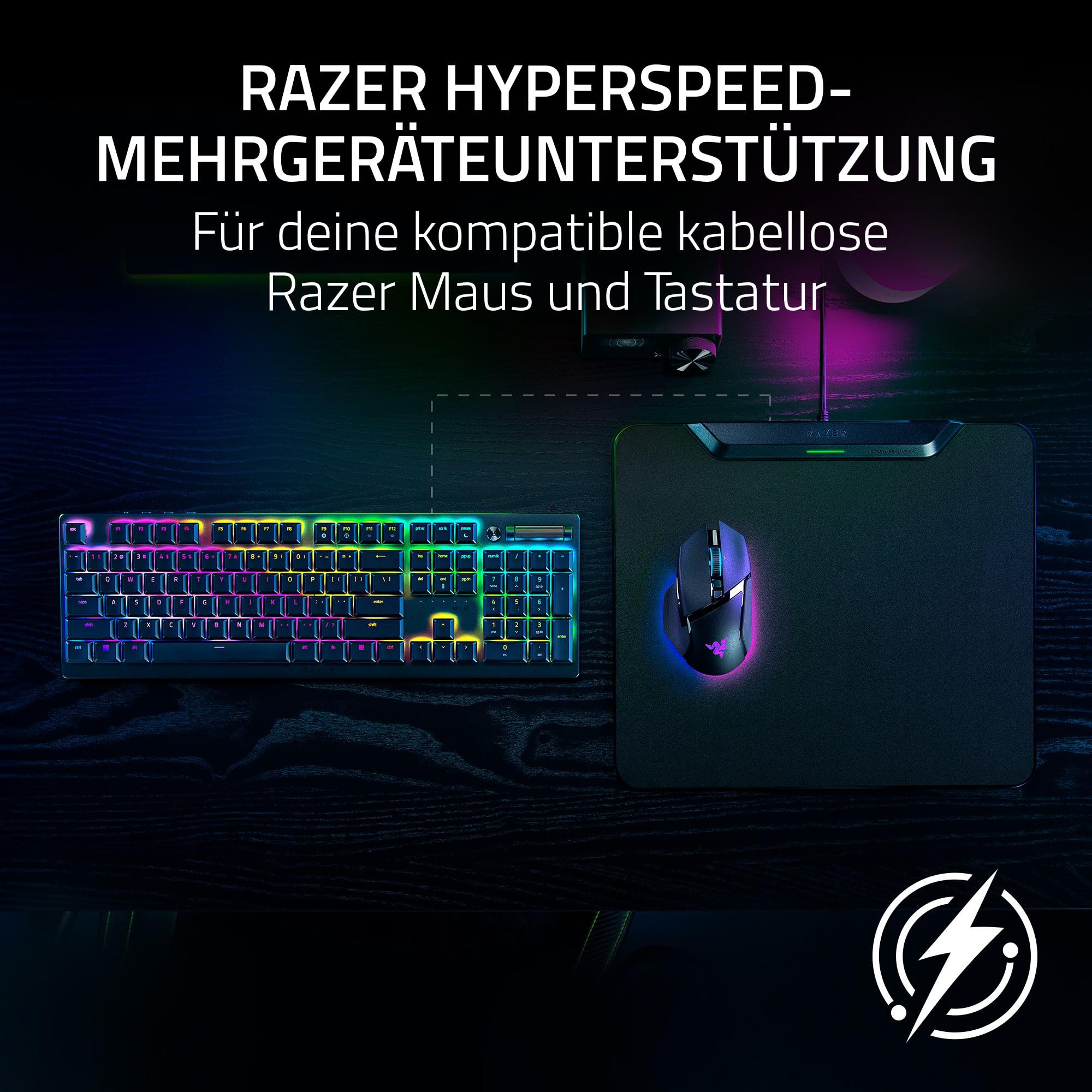 Razer HyperFlux V2 - Kabelloses Lademauspad System für Gaming-Mäuse