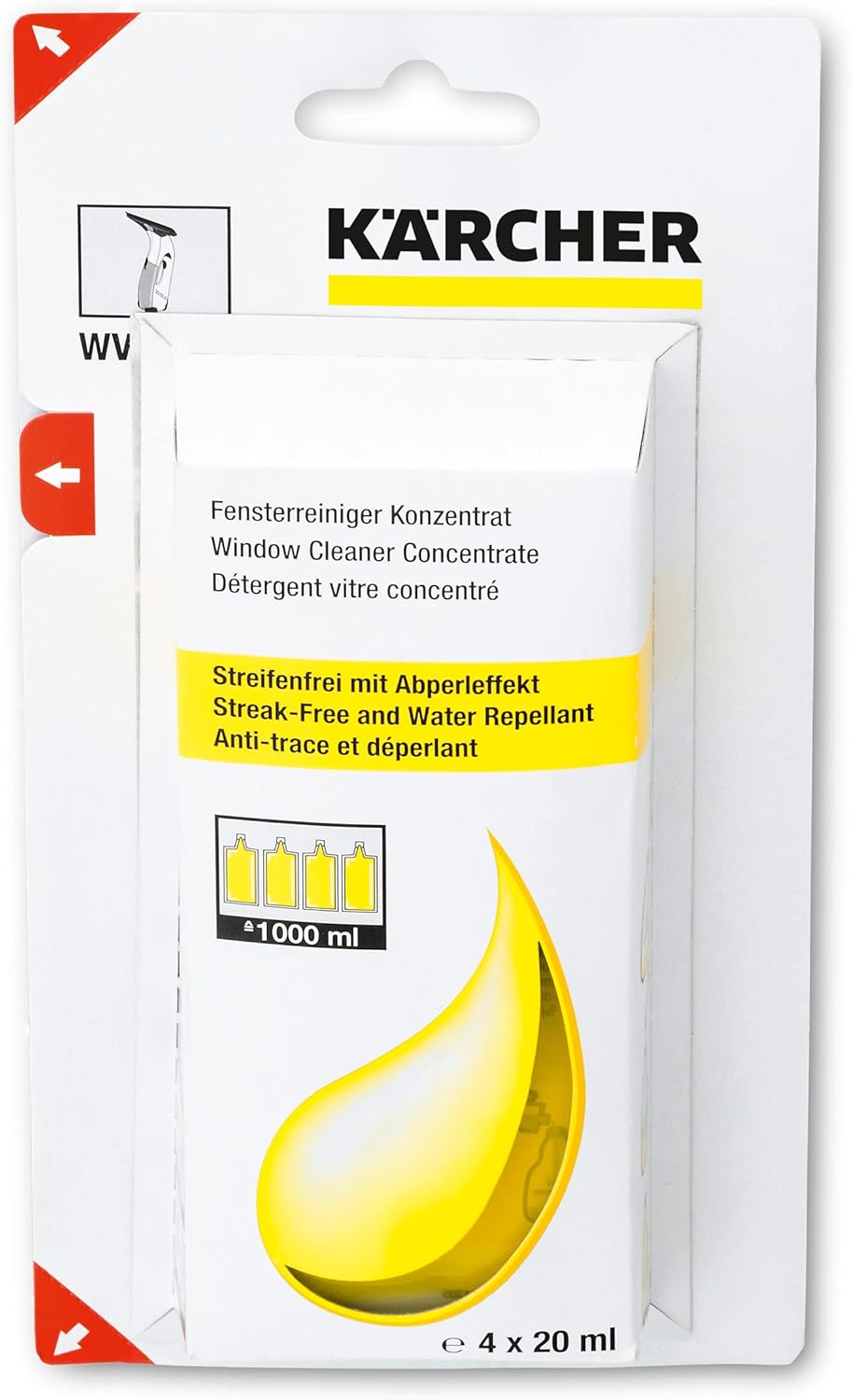Kärcher Fensterreiniger-Konzentrat 4x 20ml .6.295-302