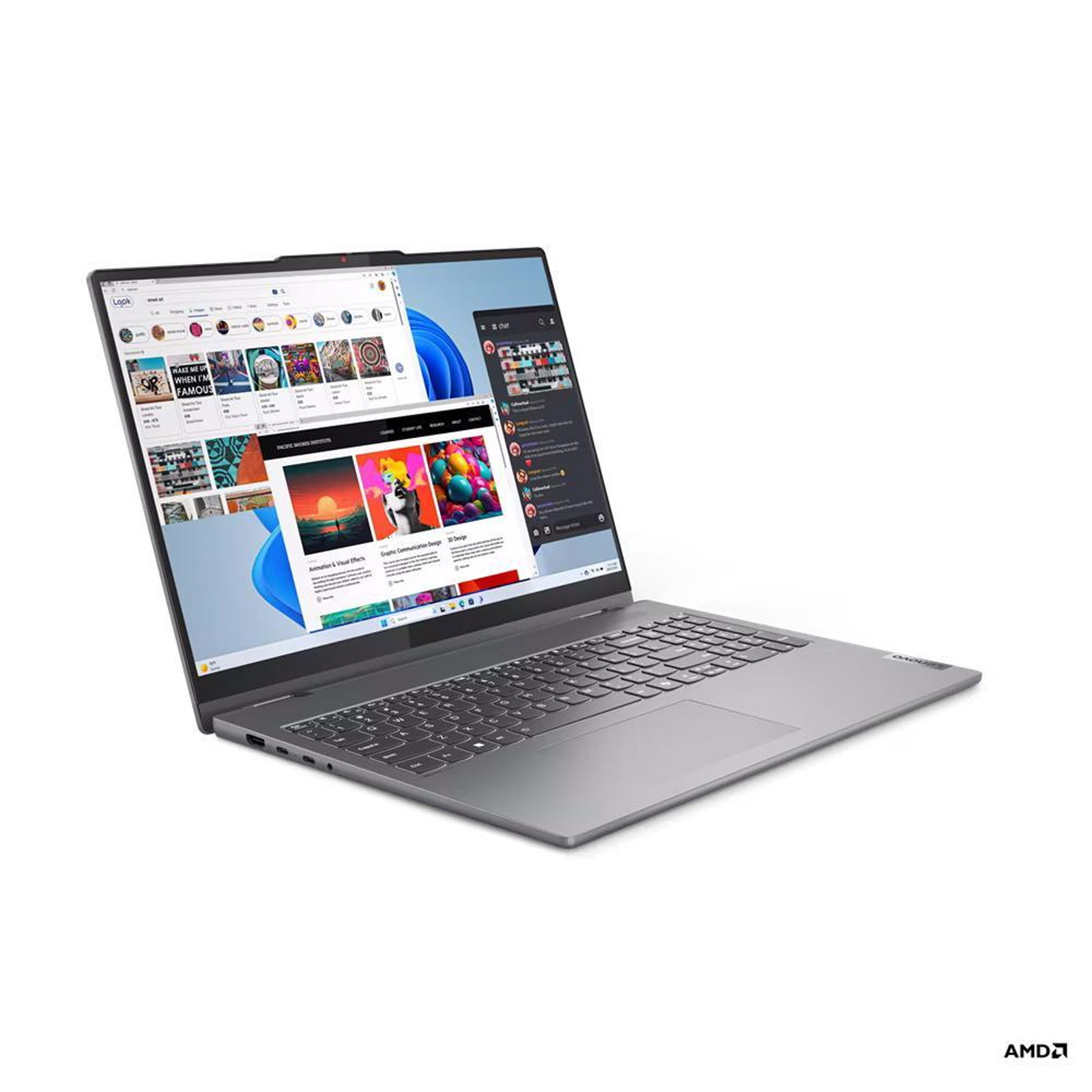 Lenovo 2in1 Convertible IdeaPad 5 2-in-1 16AHP9, Grau, 16 Zoll, WUXGA, IPS, Touch, AMD Ryzen 5 8645HS, 16 GB, 1 TB M.2 SSD (83DS003KGE)