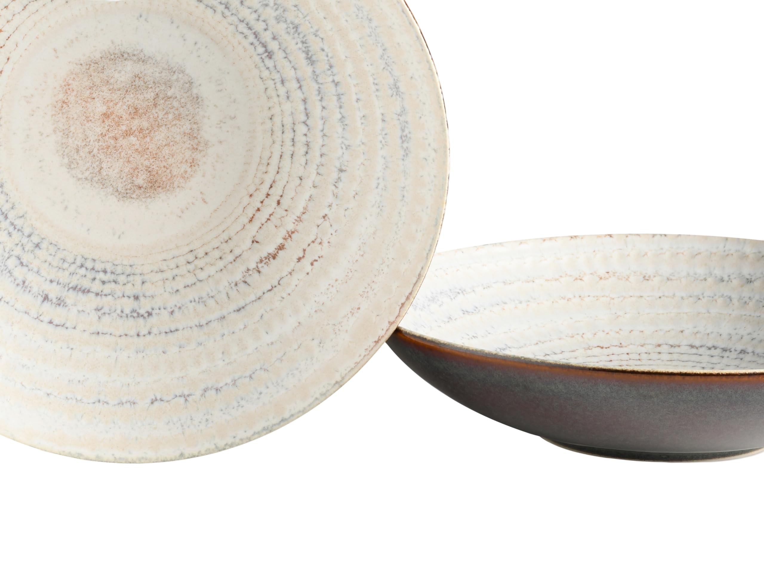 CreaTable, 24855, Serie Neapel Offwhite, 16-teiliges Geschirrset für 4 Personen