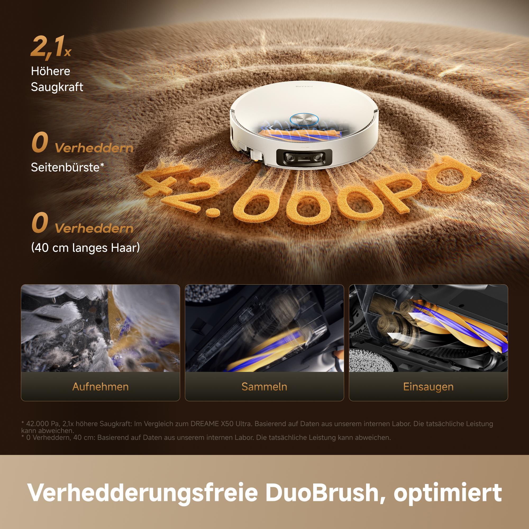 dreame X60 Pro Ultra Complete White Saugroboter mit Wischfunktion