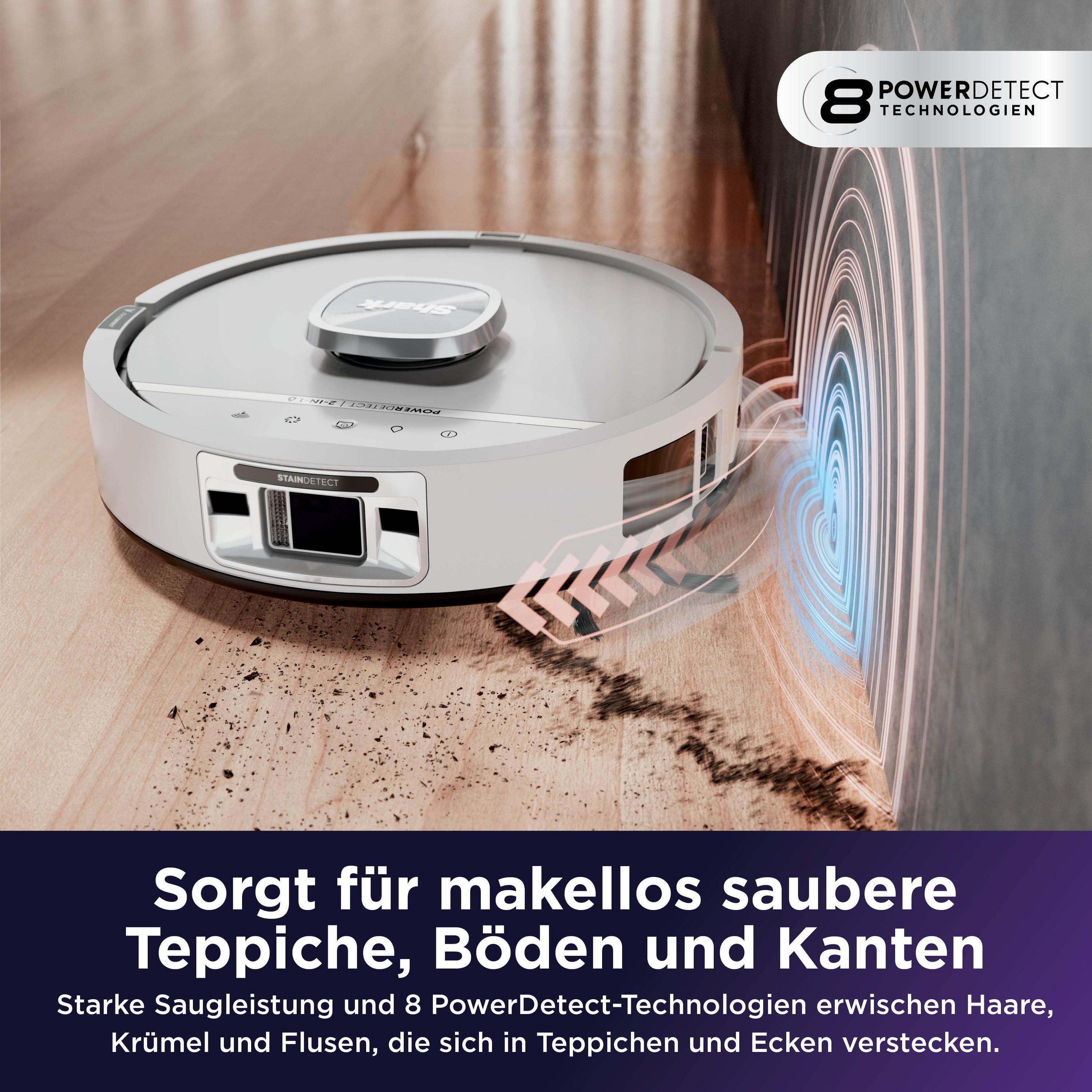 Shark RV3010XEEUWH Saugroboter mit Wischfunktion