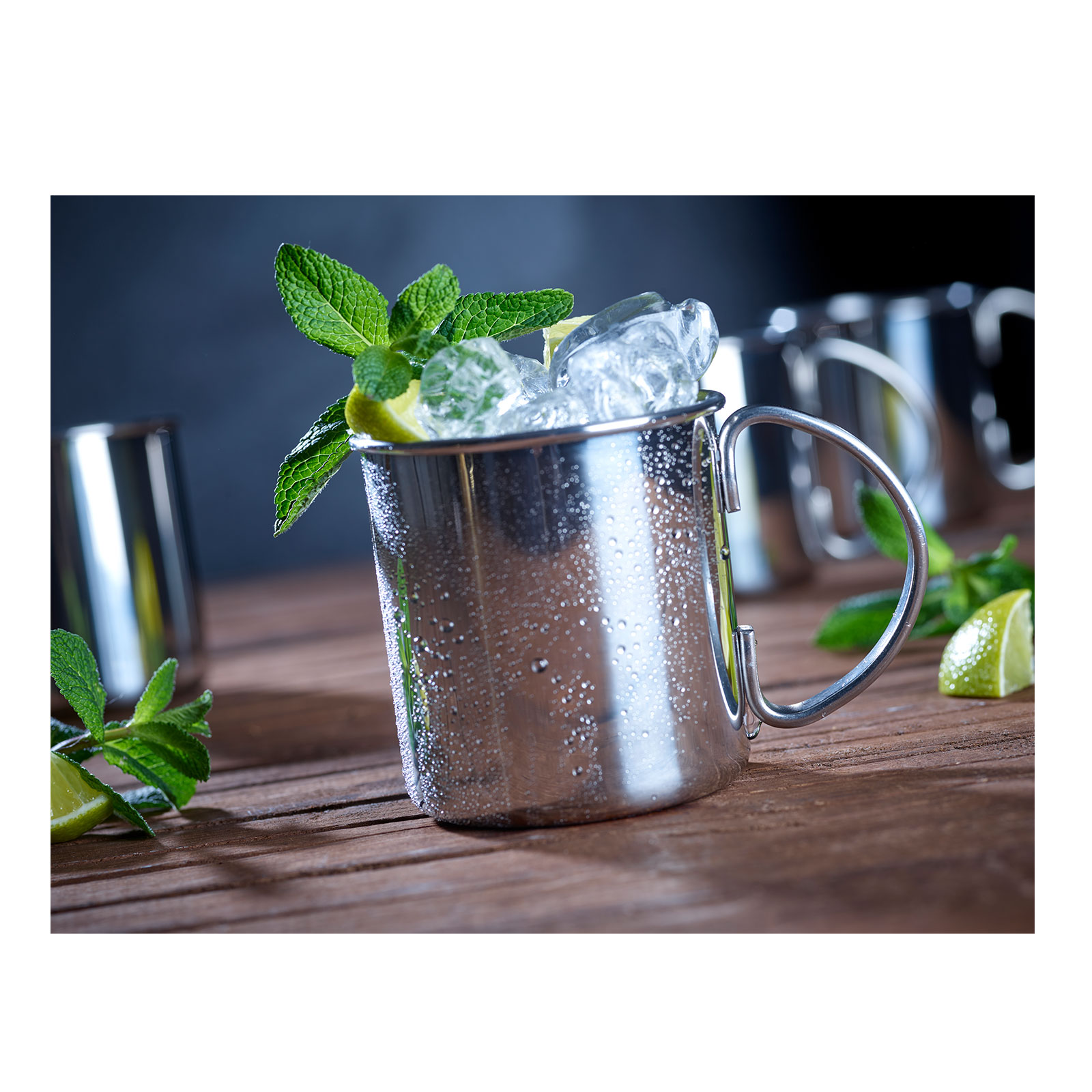 ECHTWERK Moscow Mule Becher Set 2tlg aus Edelstahl, 480 ml, 