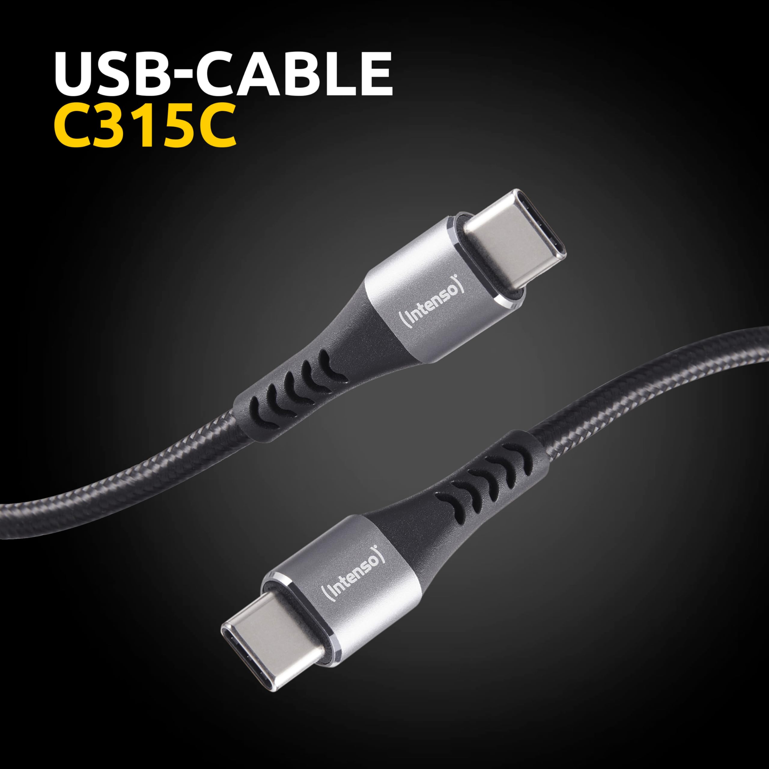 Intenso C315C USB-C auf USB-C Kabel, 60W Schnellladen, 1,5 m
