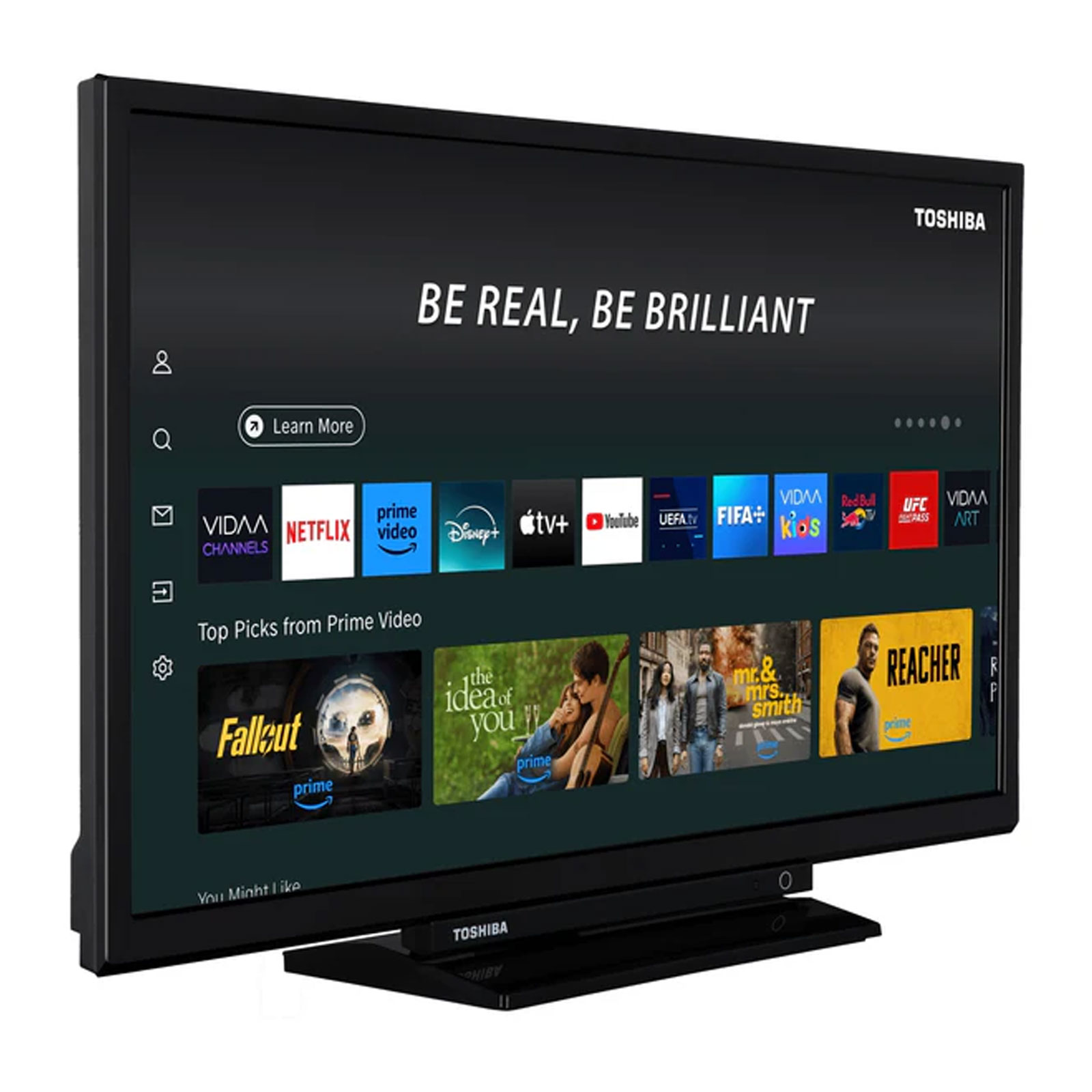 TOSHIBA 24WV3F63DA LED TV 24 Zoll HD-Ready, Smart TV, Sprachsteuerung