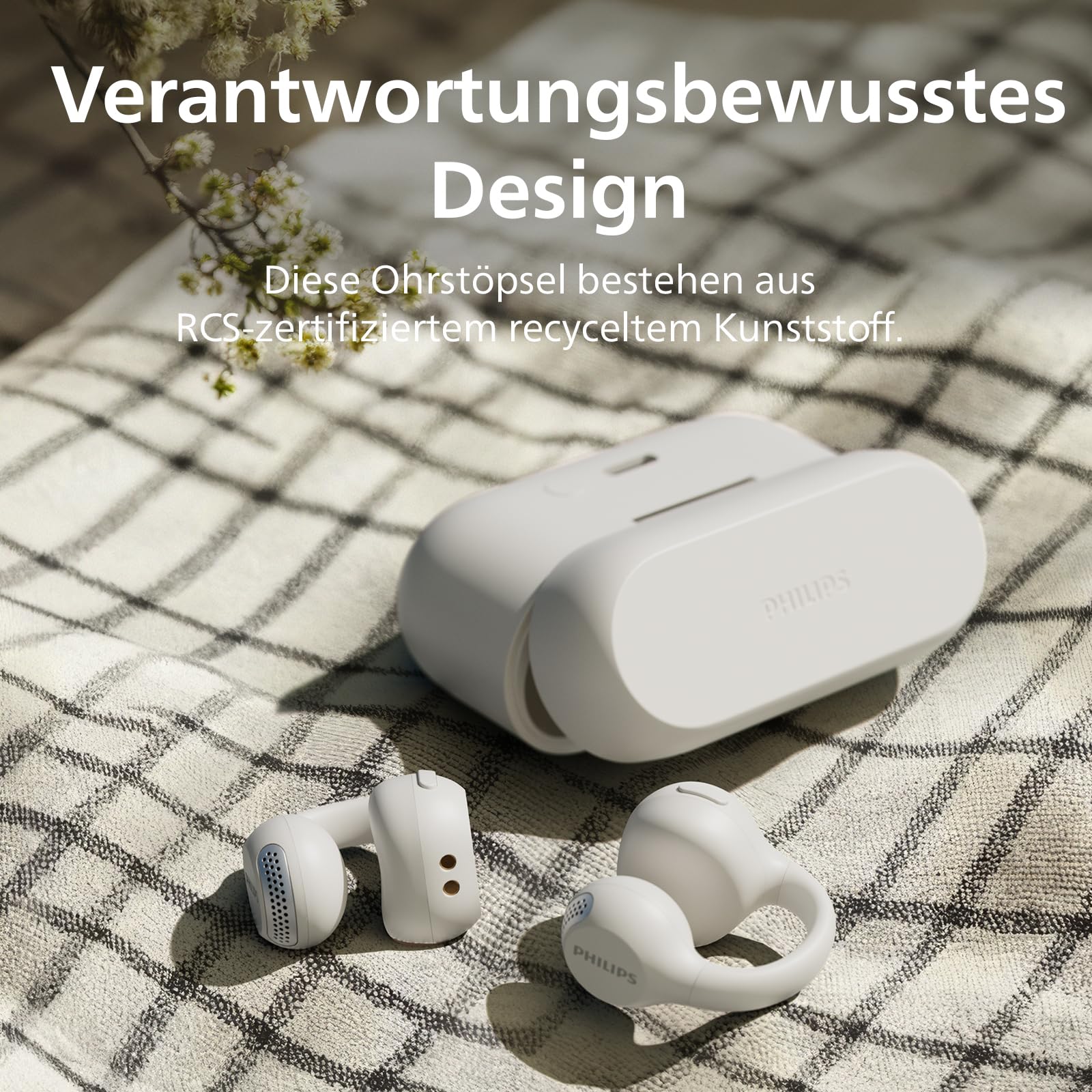 Philips TAQ2000 ohraufliegende True Wireless Multipoint-Bluetooth-Ohrhörer