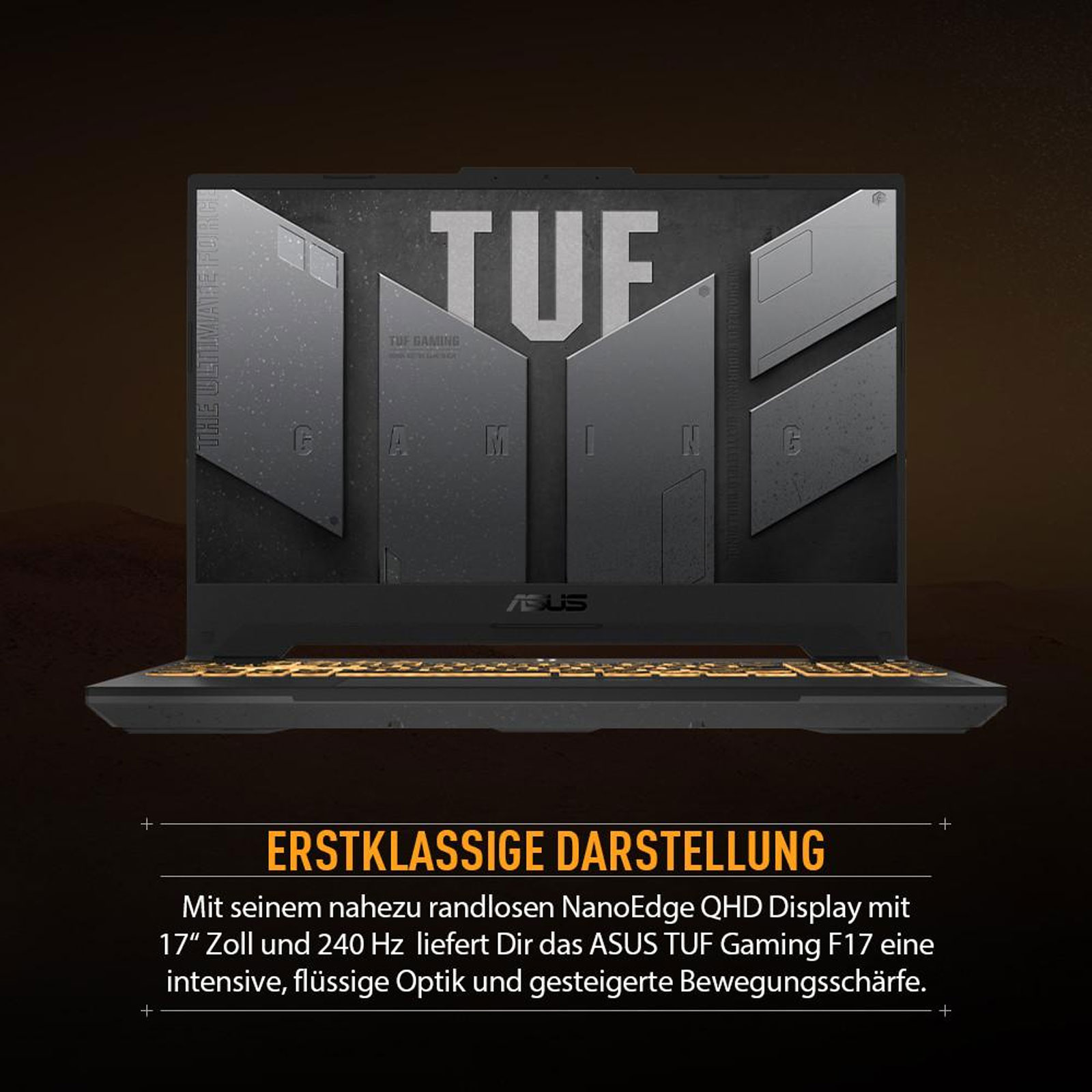 ASUS Gaming-Notebook TUF Gaming F17 FX707VI-HX036W, 17,3" (43,9 cm), FHD (1920 × 1080), IPS-Level, Intel® Core™ i7-1