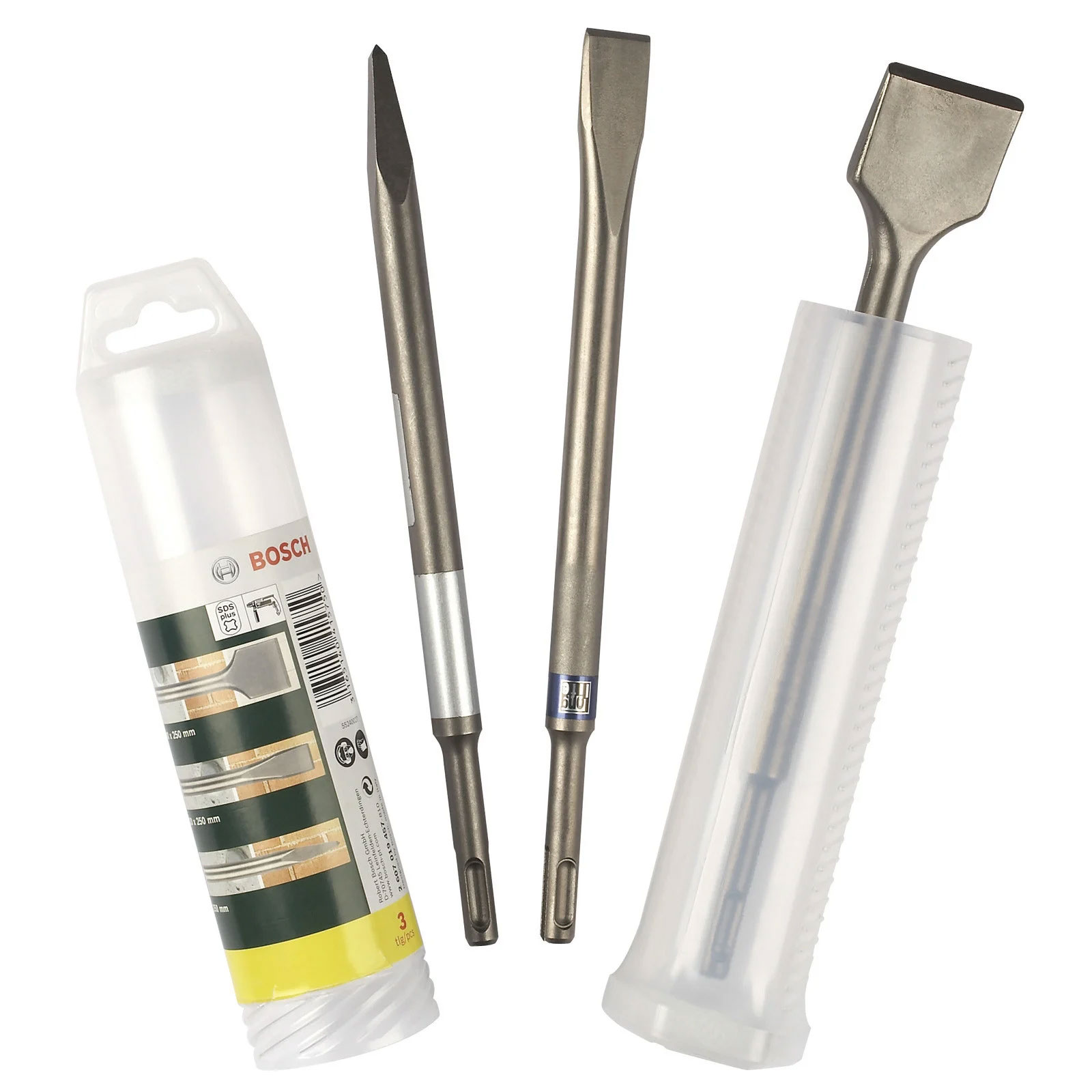 Bosch Professional Meissel-Set SDS plus, 3-teilig