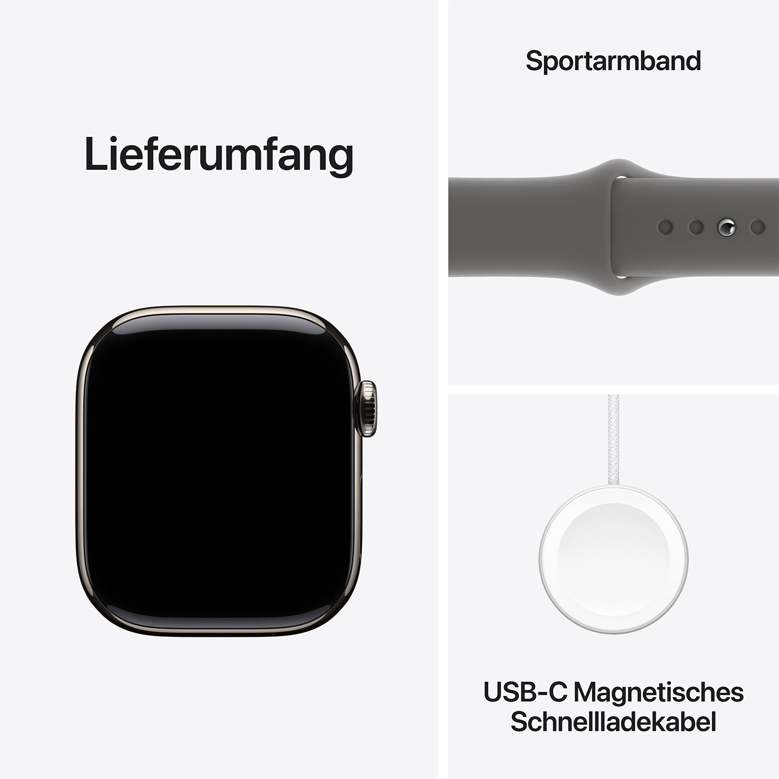 Apple Watch Series 10 GPS + Cellular, 46 mm, Sportarmband - S/M