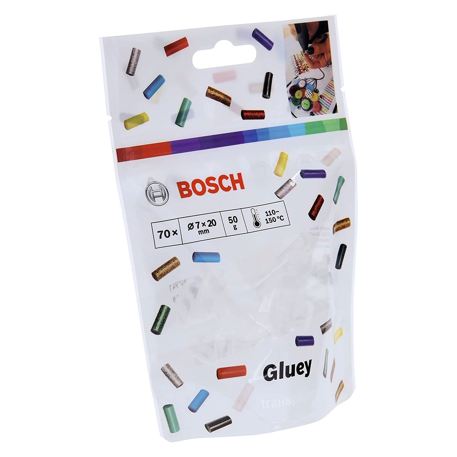 Bosch Professional Gluey Klebesticks, transparent