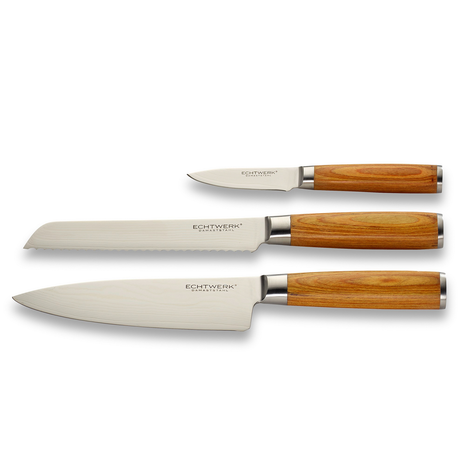Echtwerk Damastmesser Set 3tlg.