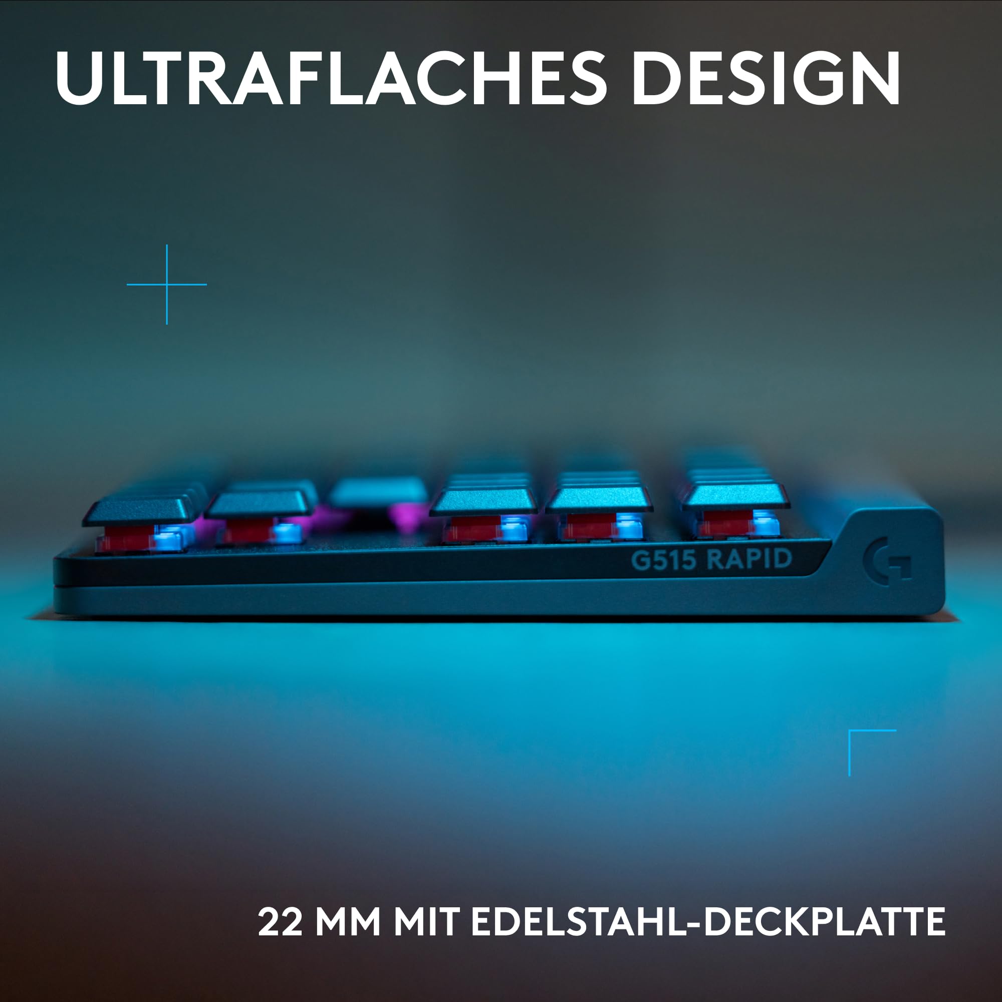 Logitech G G515 Rapid TKL Flache kabelgebundene Gaming-Tastatur