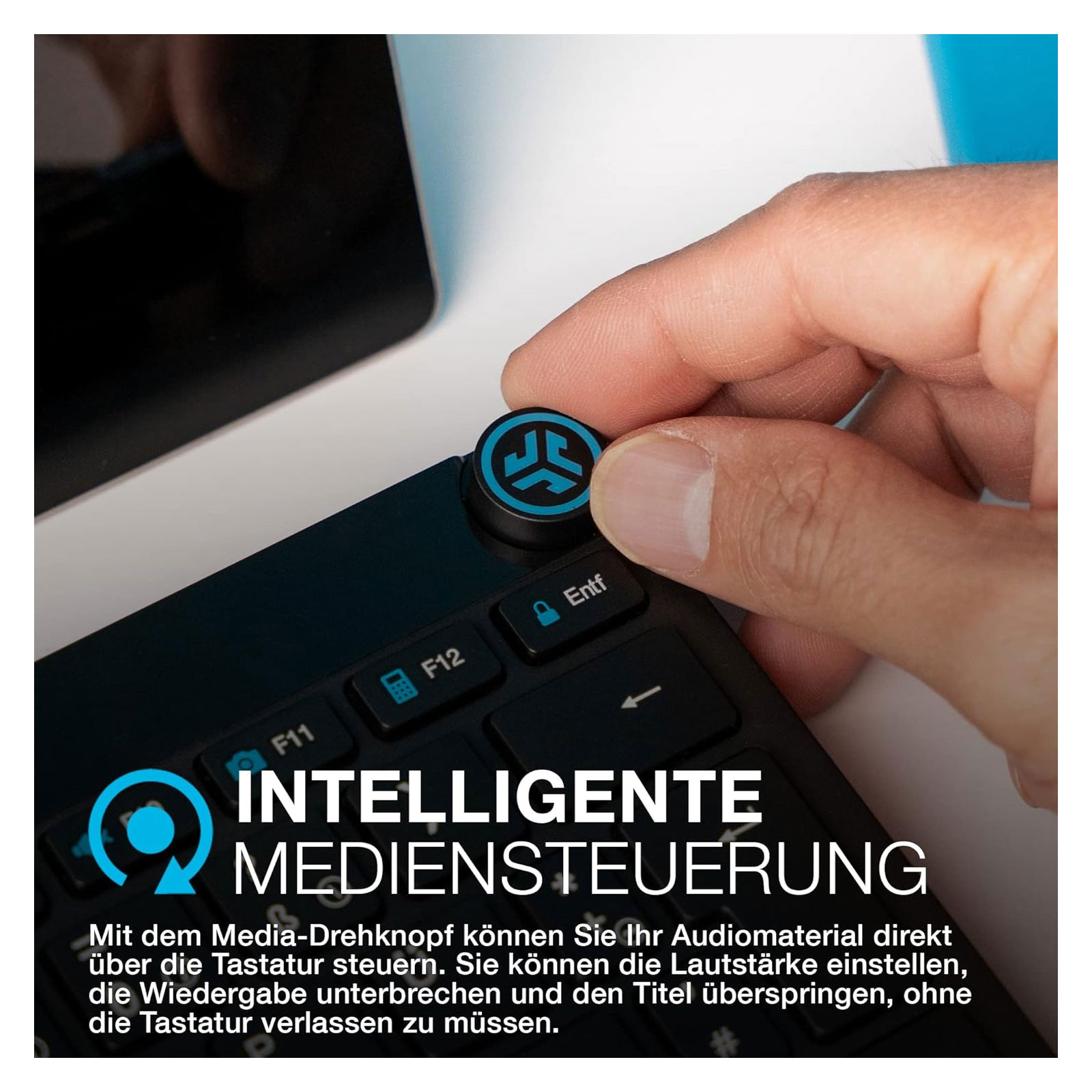 JLab Go Work Bundle Tastatur Maus Set Kabellos - Bluetooth Maus und Tastatur