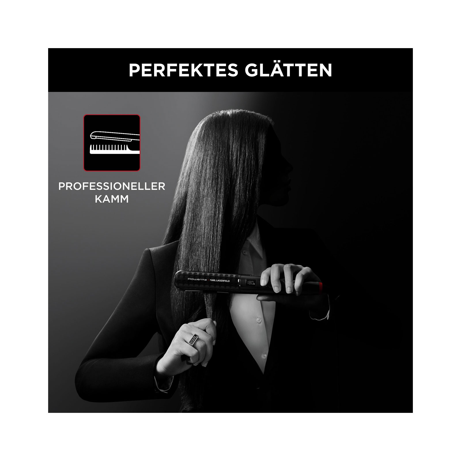 ROWENTA SF466L Rowenta x KARL LAGERFELD K/ Pro Stylist Haarglätter