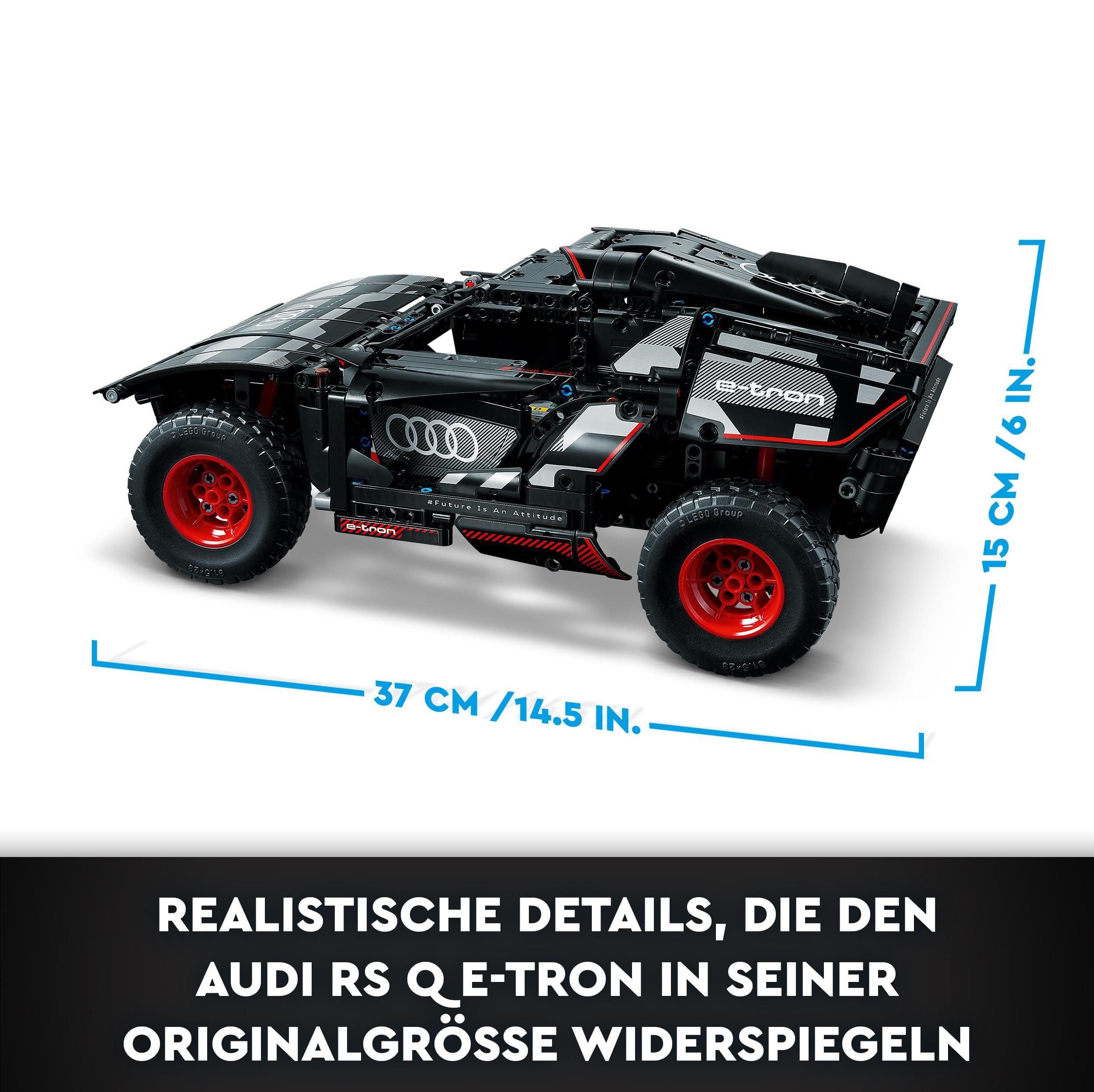 LEGO 42160 Technic Audi RS Q e-tron, ferngesteuertes Rallye-Auto-Spielzeug