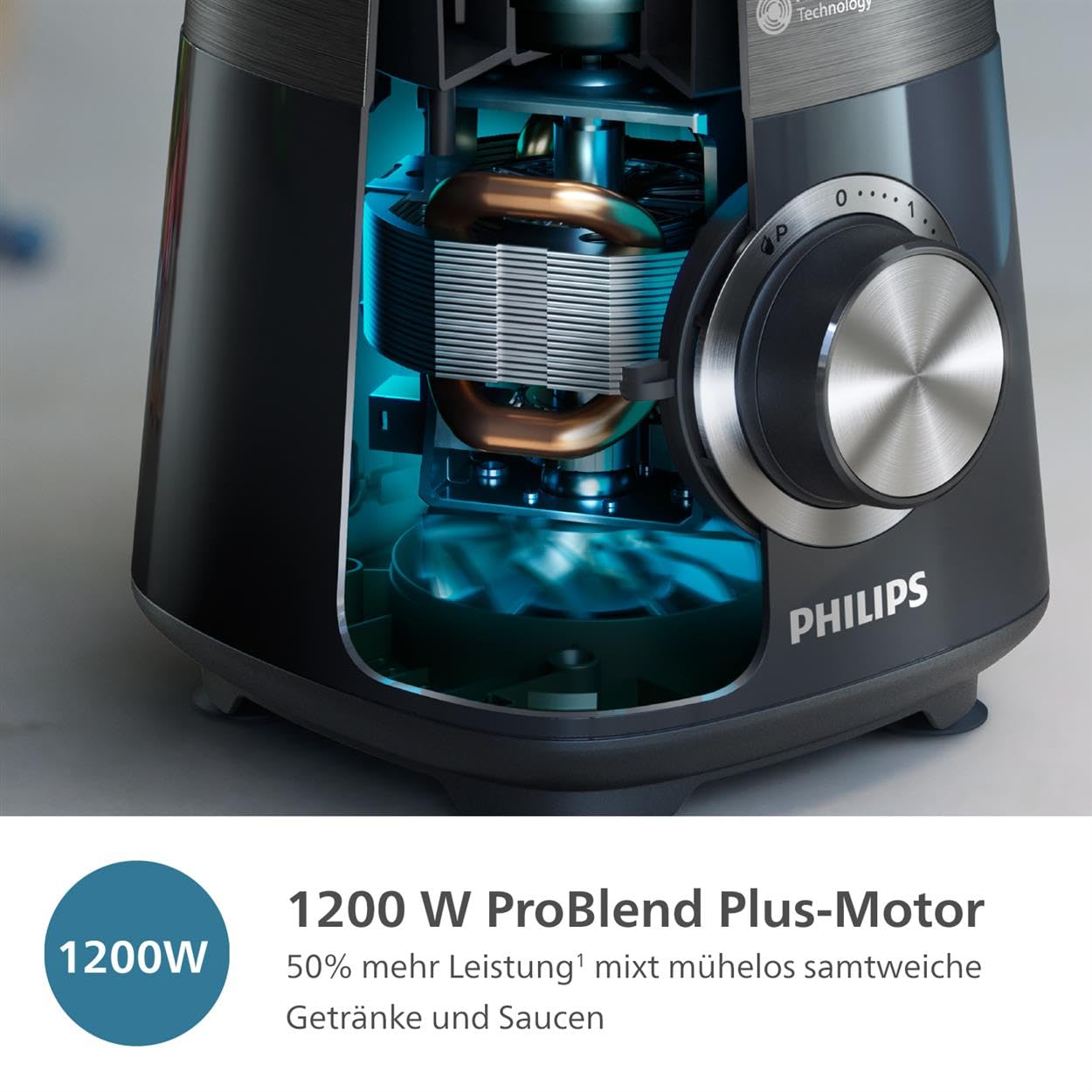 Philips 5000-Serie HR3041/00 Standmixer inkl. Blend-and-go-Behälter