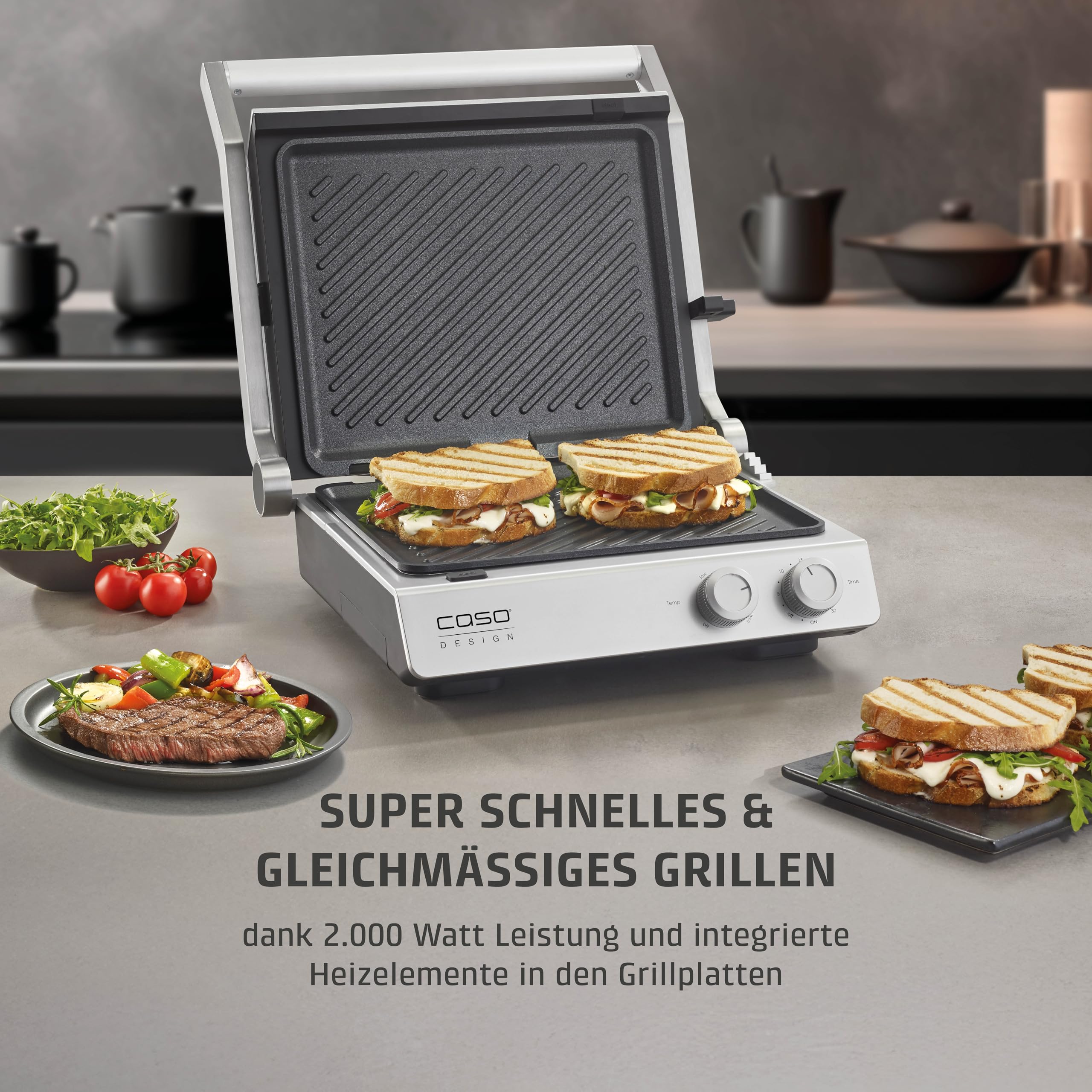 Caso 2837 SteakChef Kontaktgrill