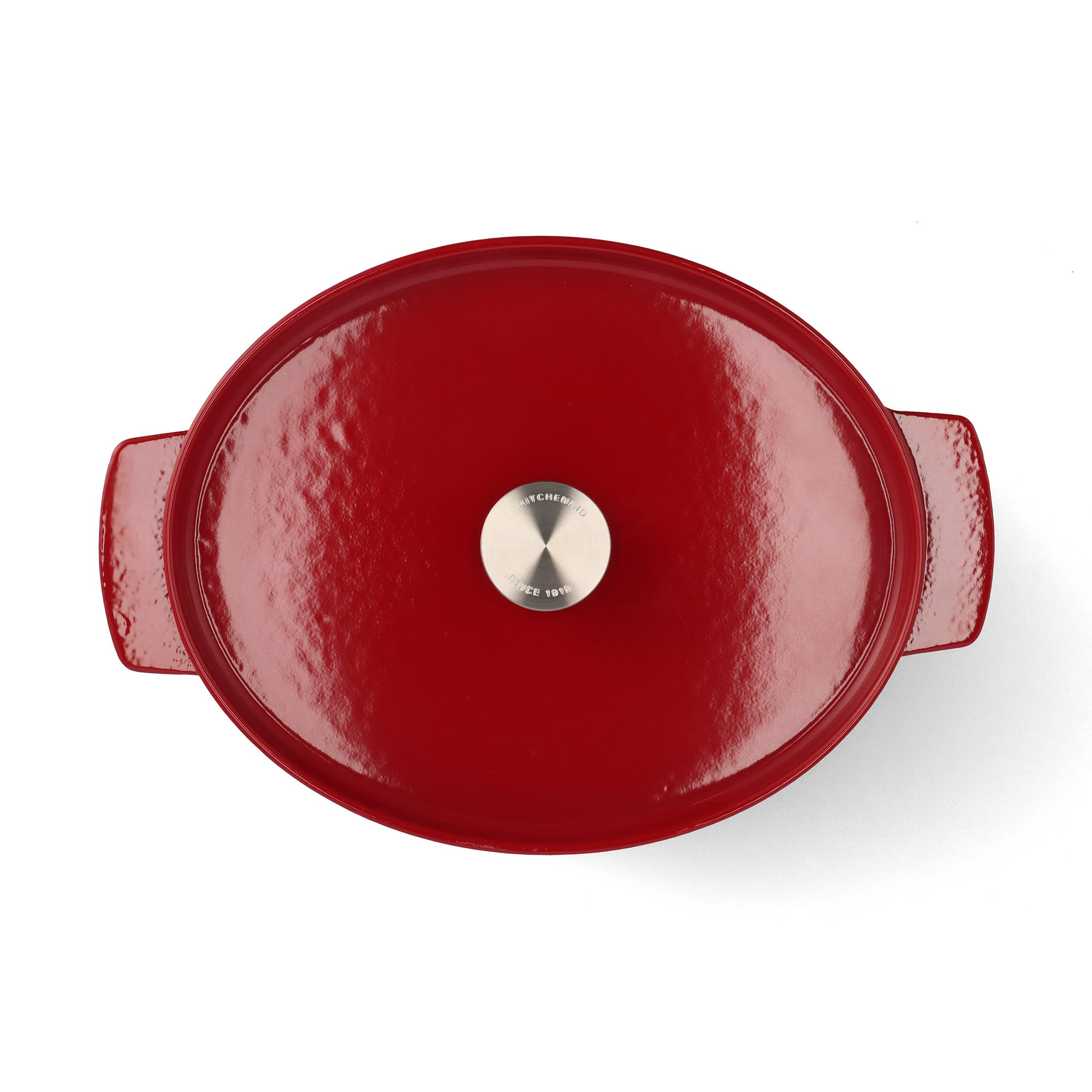 KitchenAid CC006063-001 Bräter mit Deckel - Oval 30cm Rot