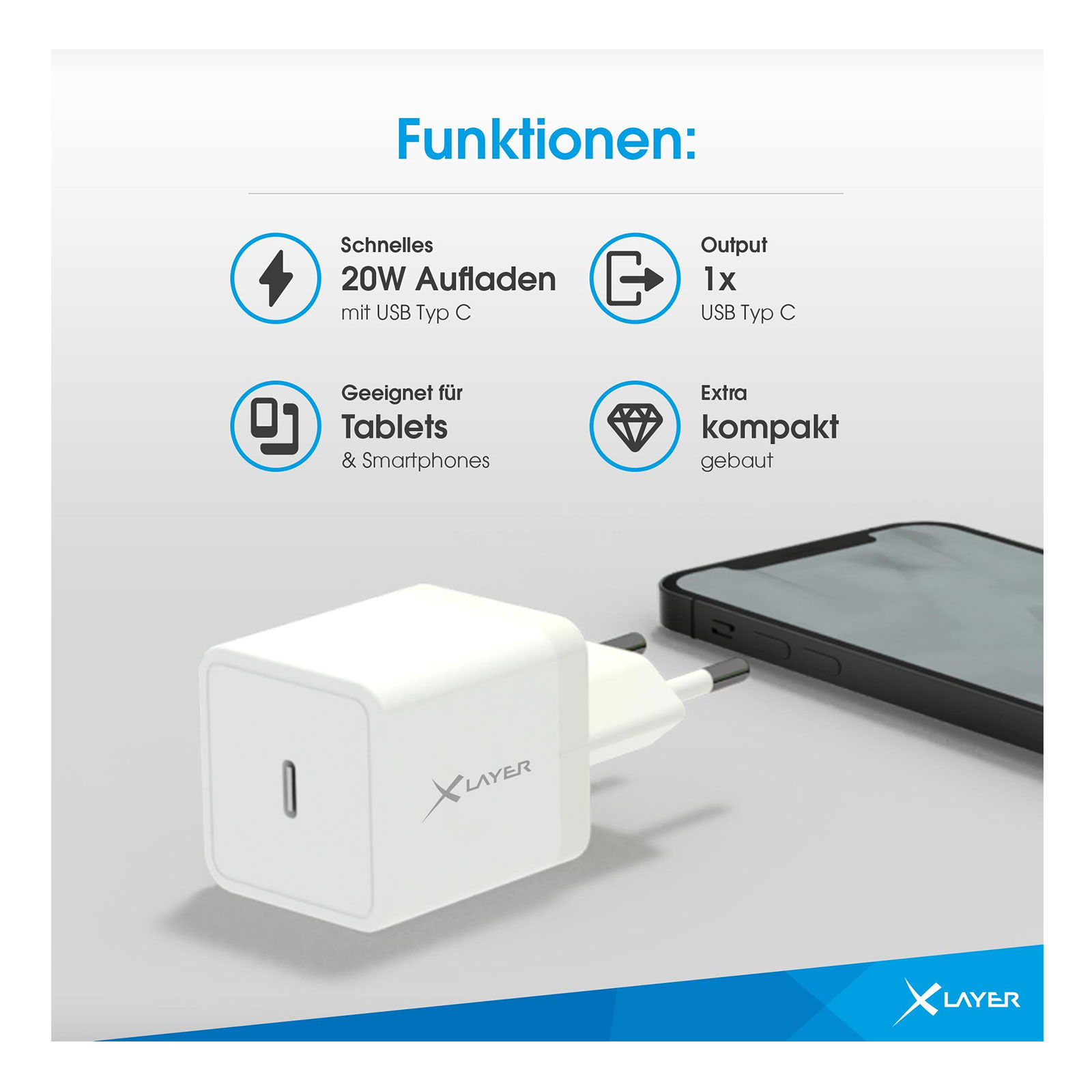 XLayer Ladegerät Typ C 20W