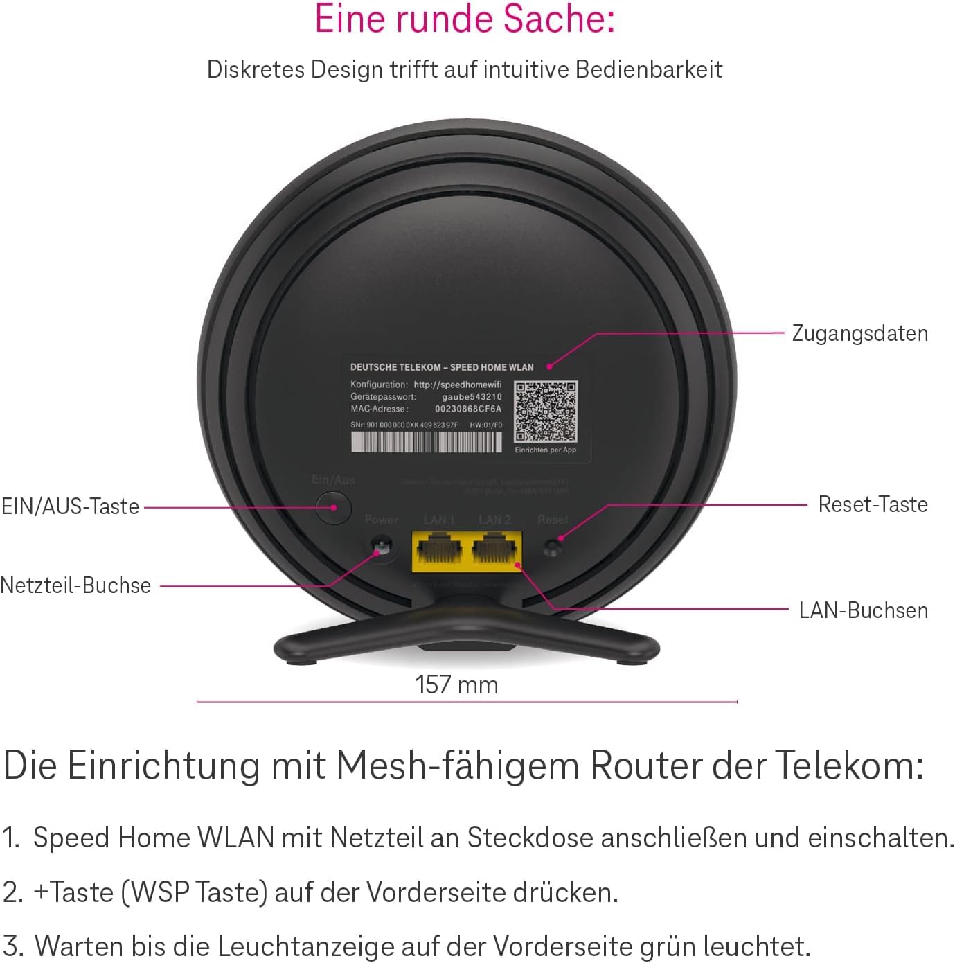 Telekom Speed Home WLAN 2. Gen WLAN-Repeater