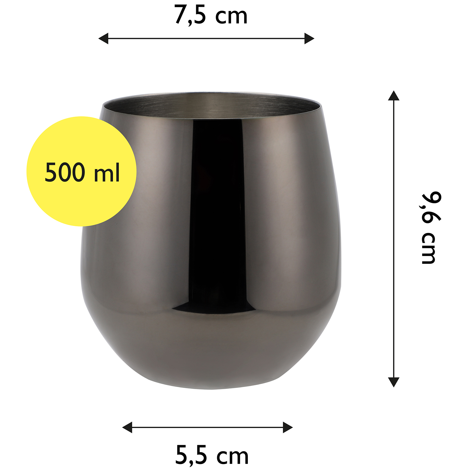 Echtwerk Wein-/Wasserkelch Set 2tlg aus Edelstahl Echtwerk Wein-/Wasserkelch Set 2tlg aus Edelstahl